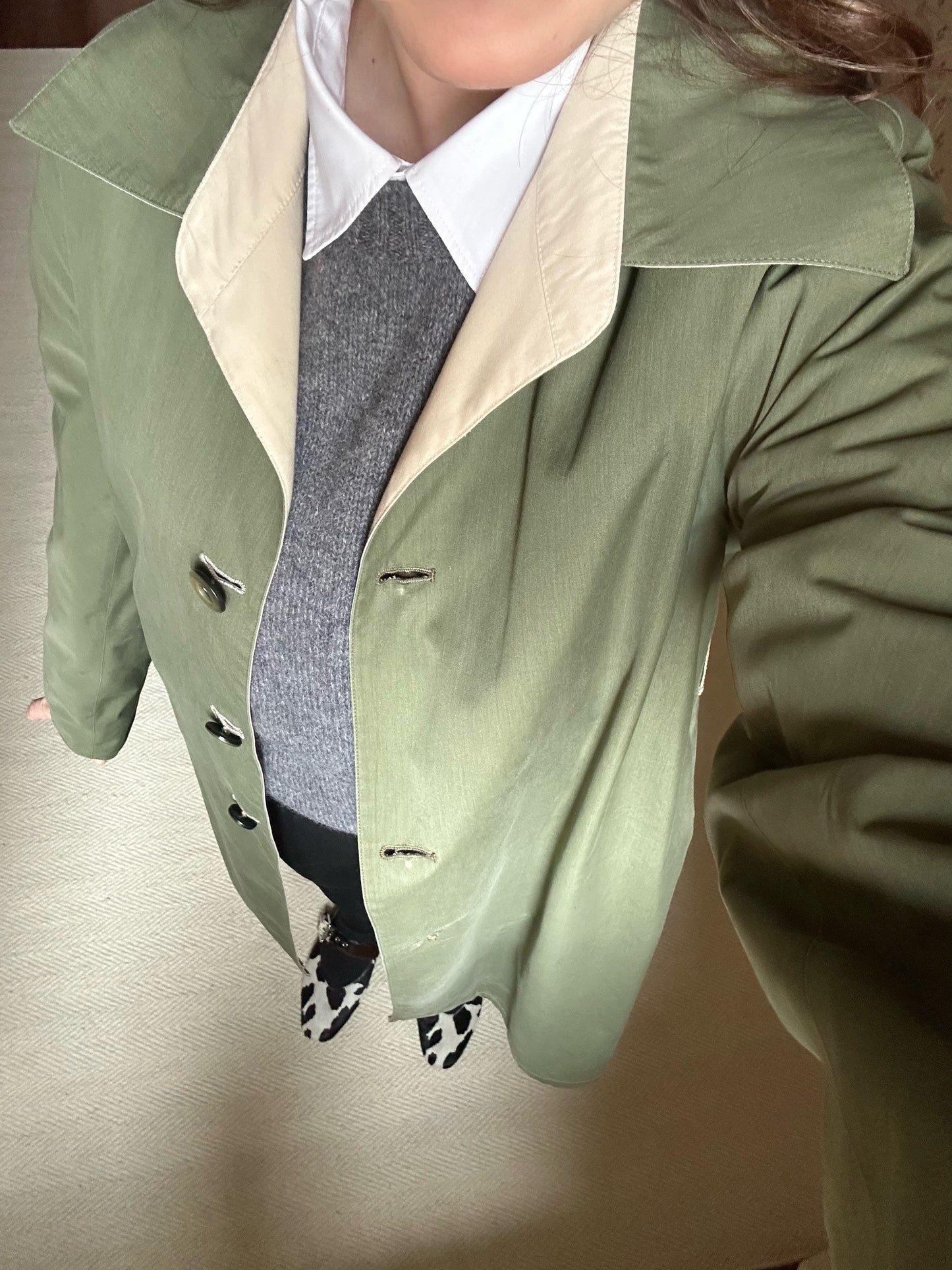 Vintage Reversible Trench Coat