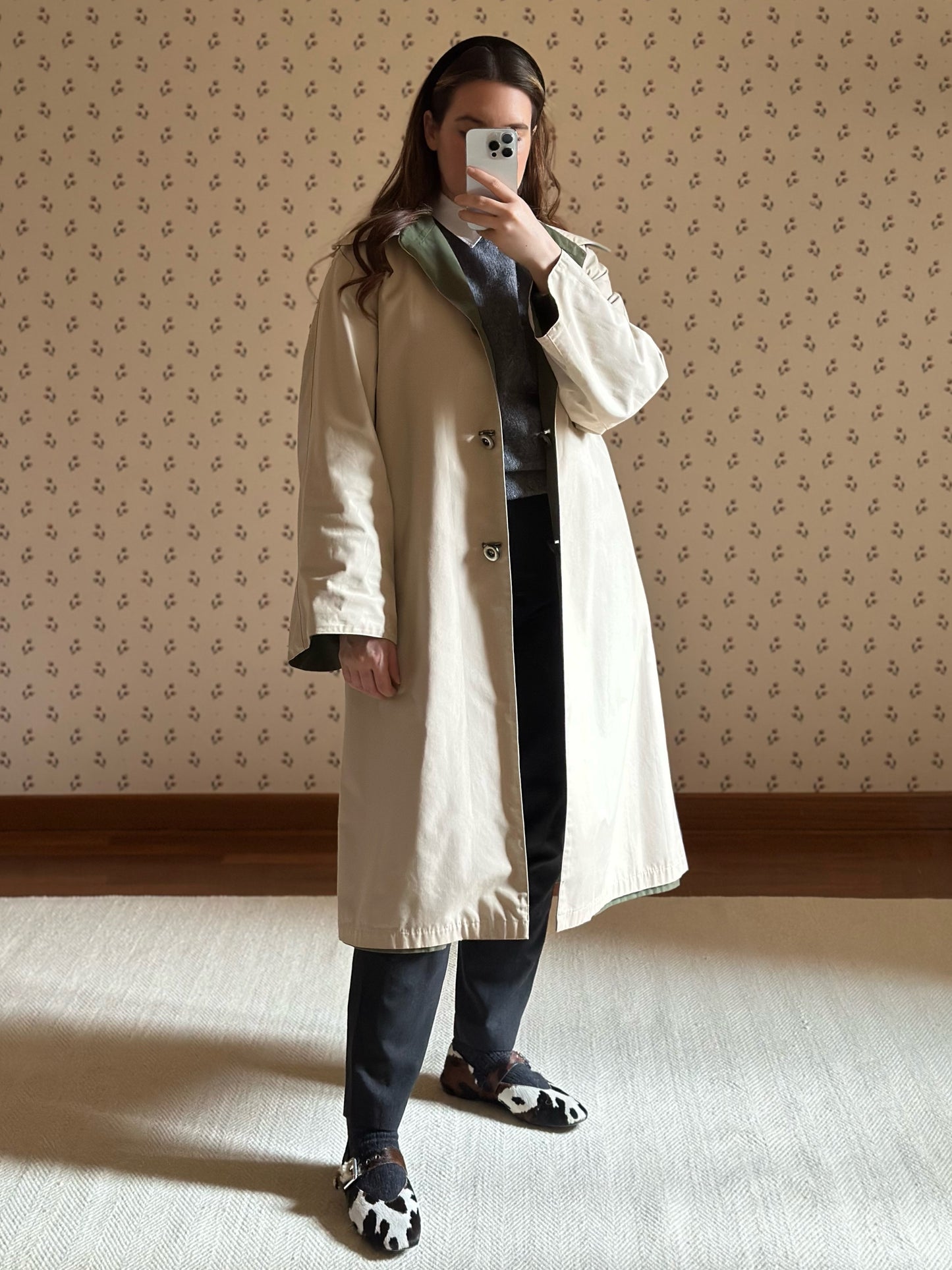 Vintage Reversible Trench Coat