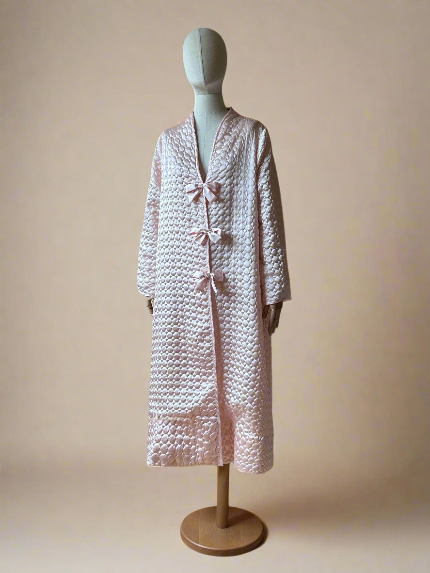 Vintage Valentino Quilted Pink Dressing Gown