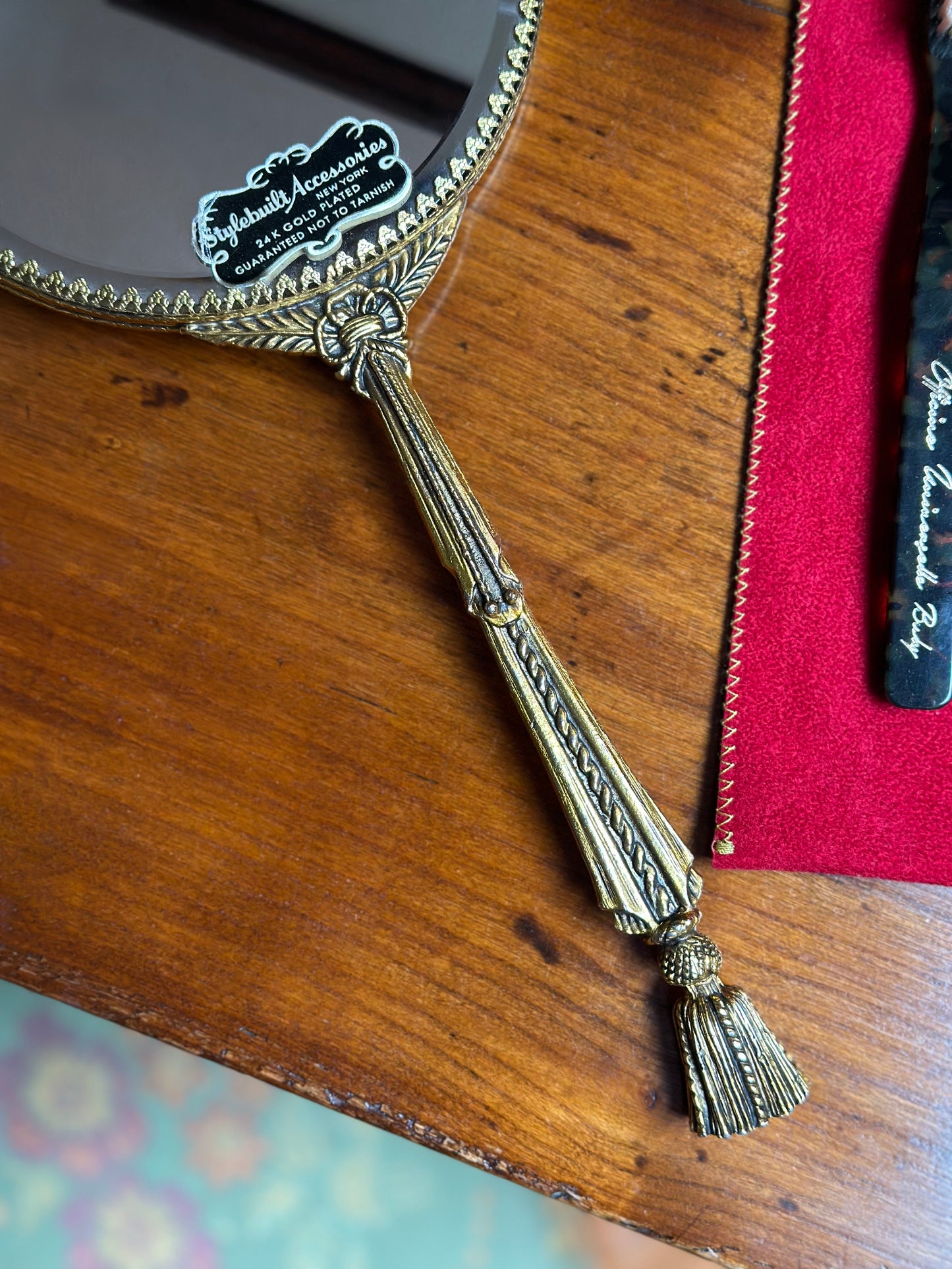 Vintage 1980's American Hand Mirror