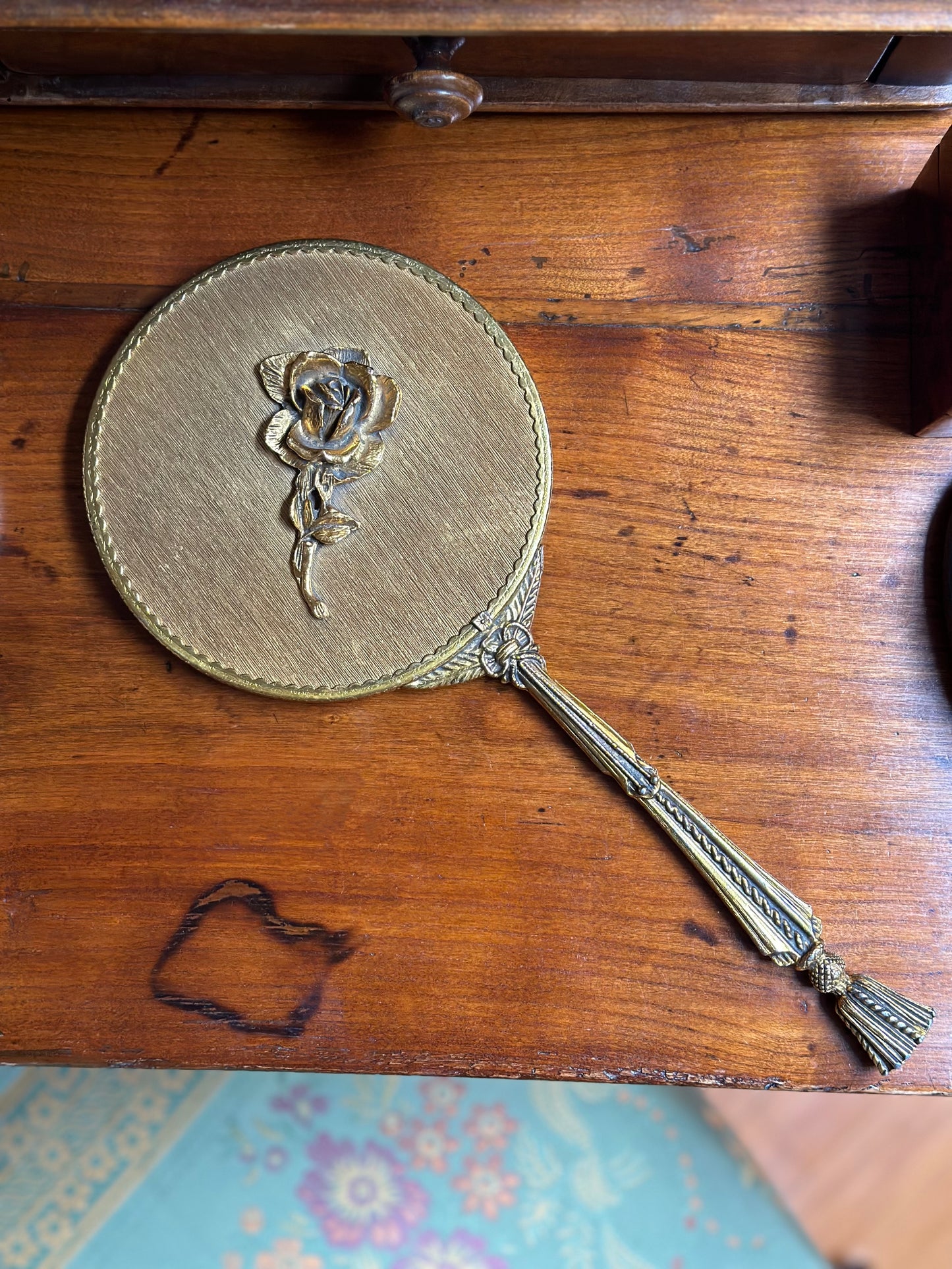 Vintage 1980's American Hand Mirror