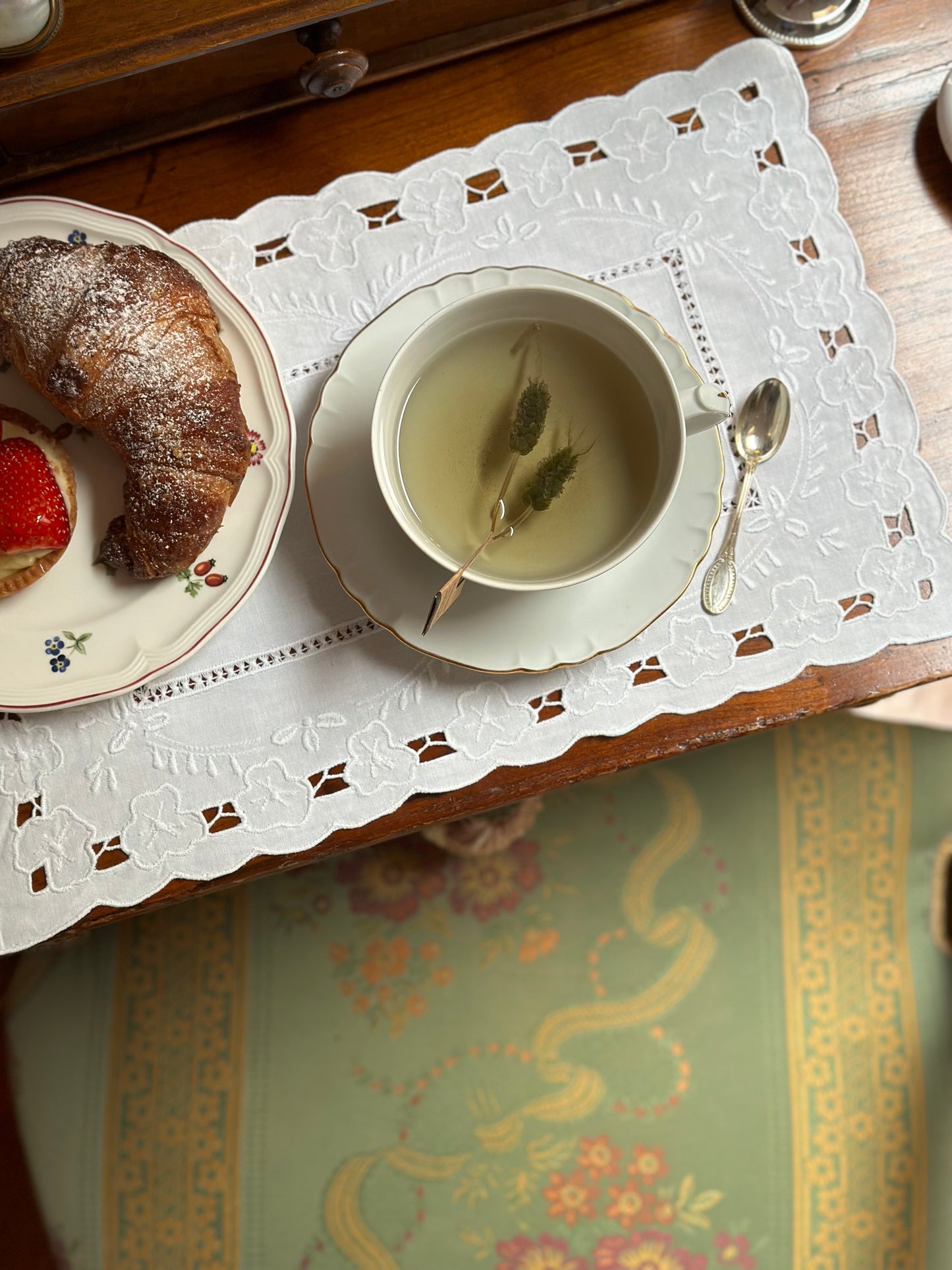Set Of Two Antique Placemats