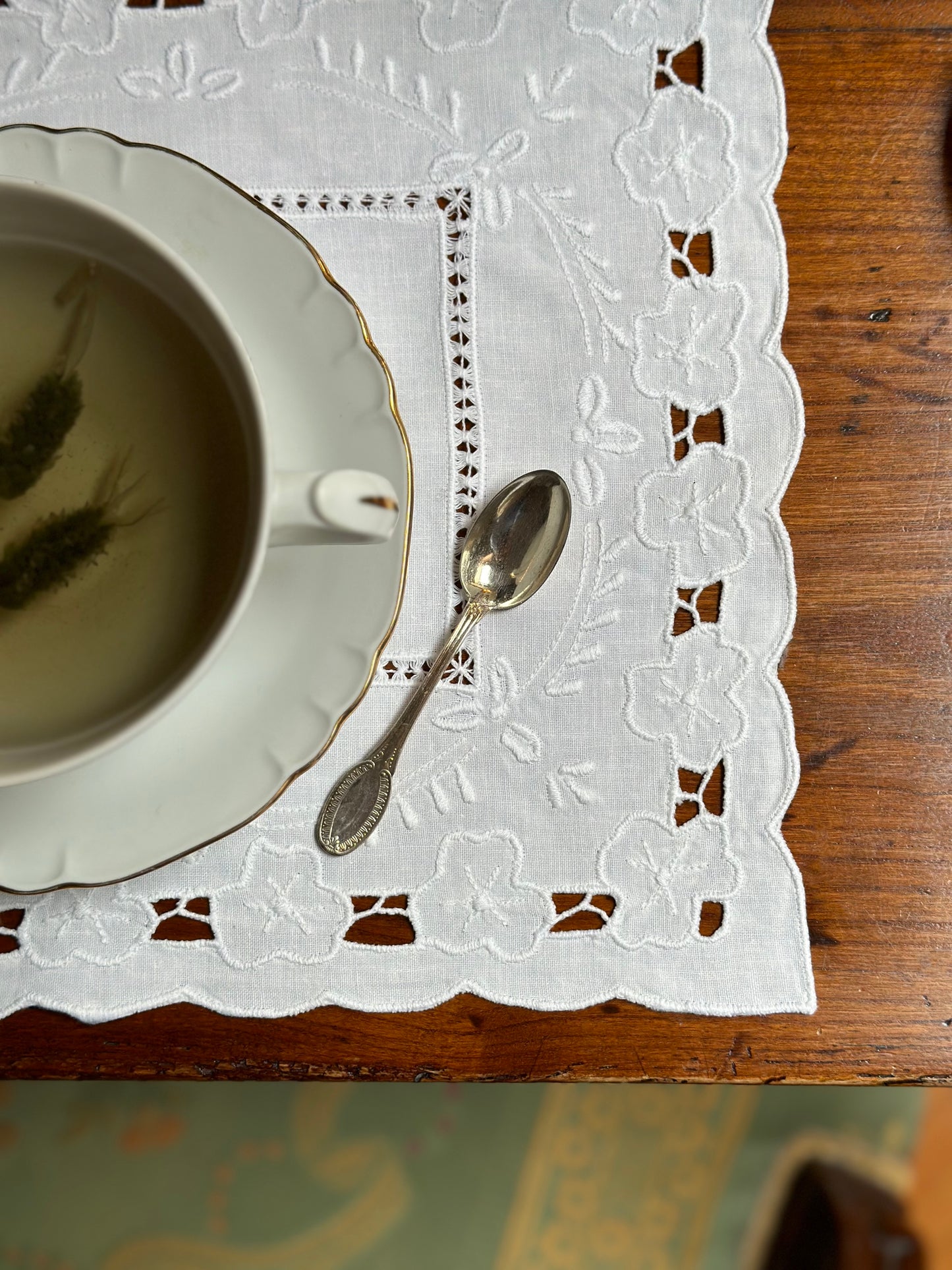 Set Of Two Antique Placemats