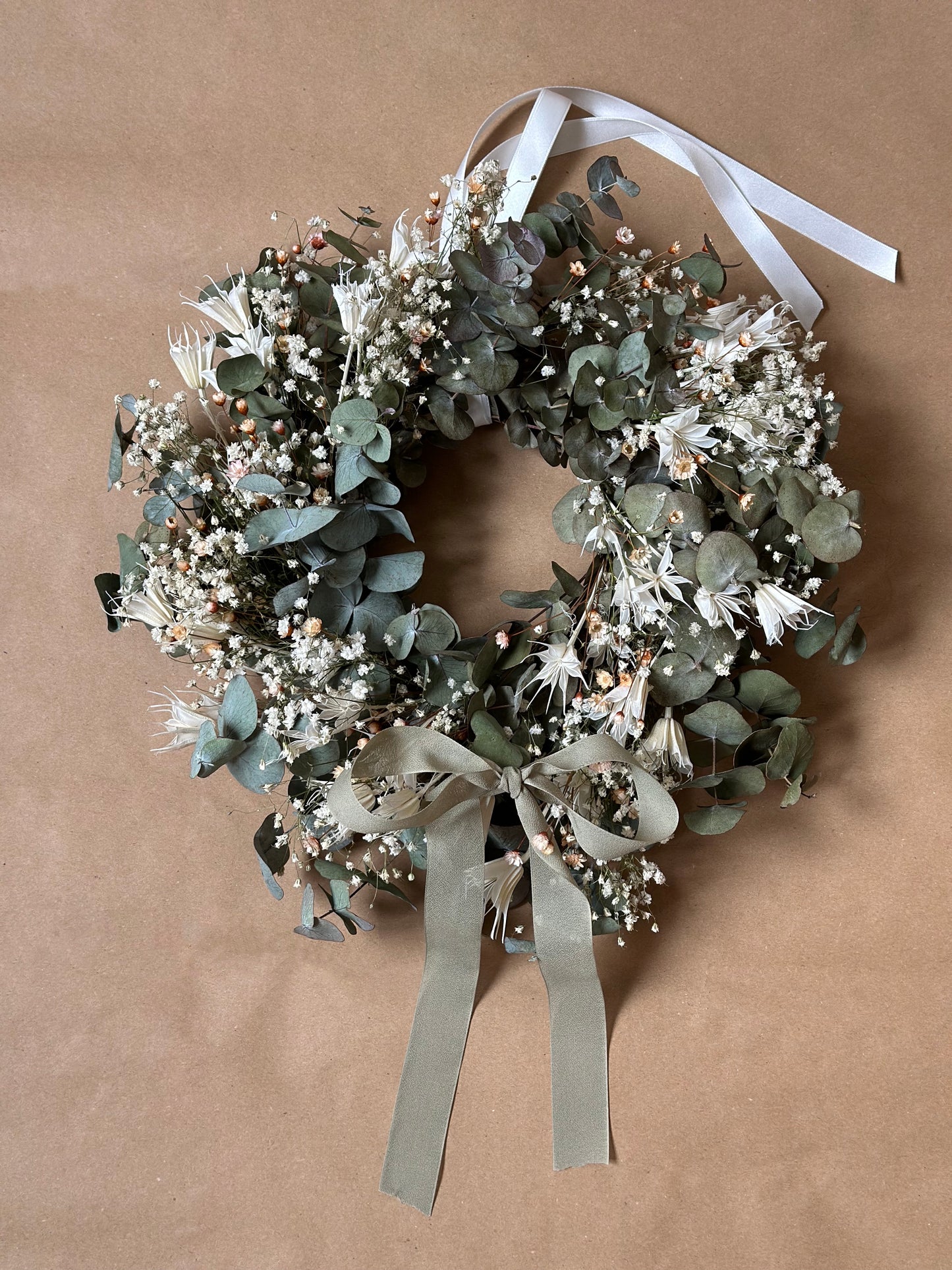 Dried Eucalyptus & Nigella Orientalis Garland