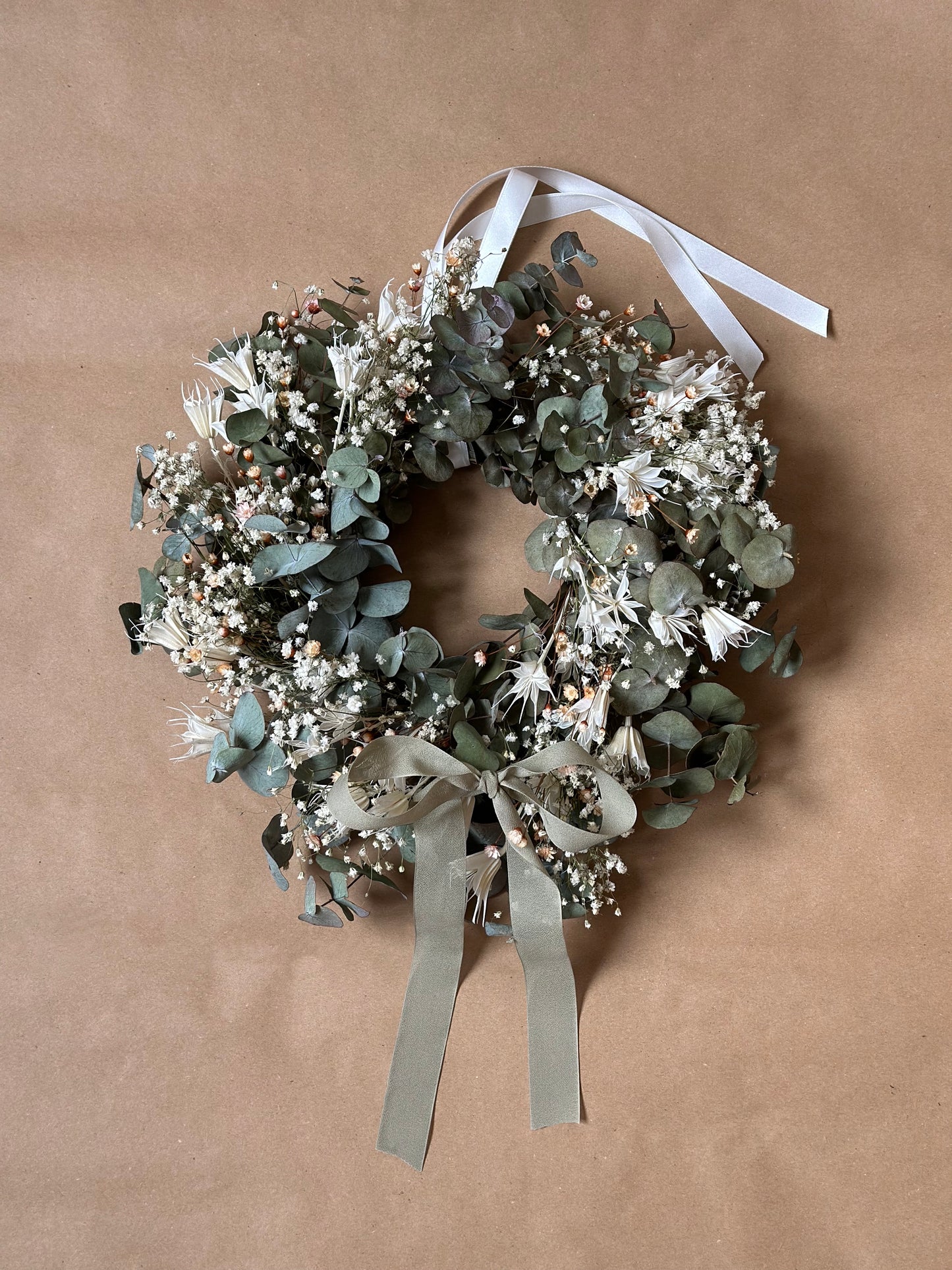 Dried Eucalyptus & Nigella Orientalis Garland