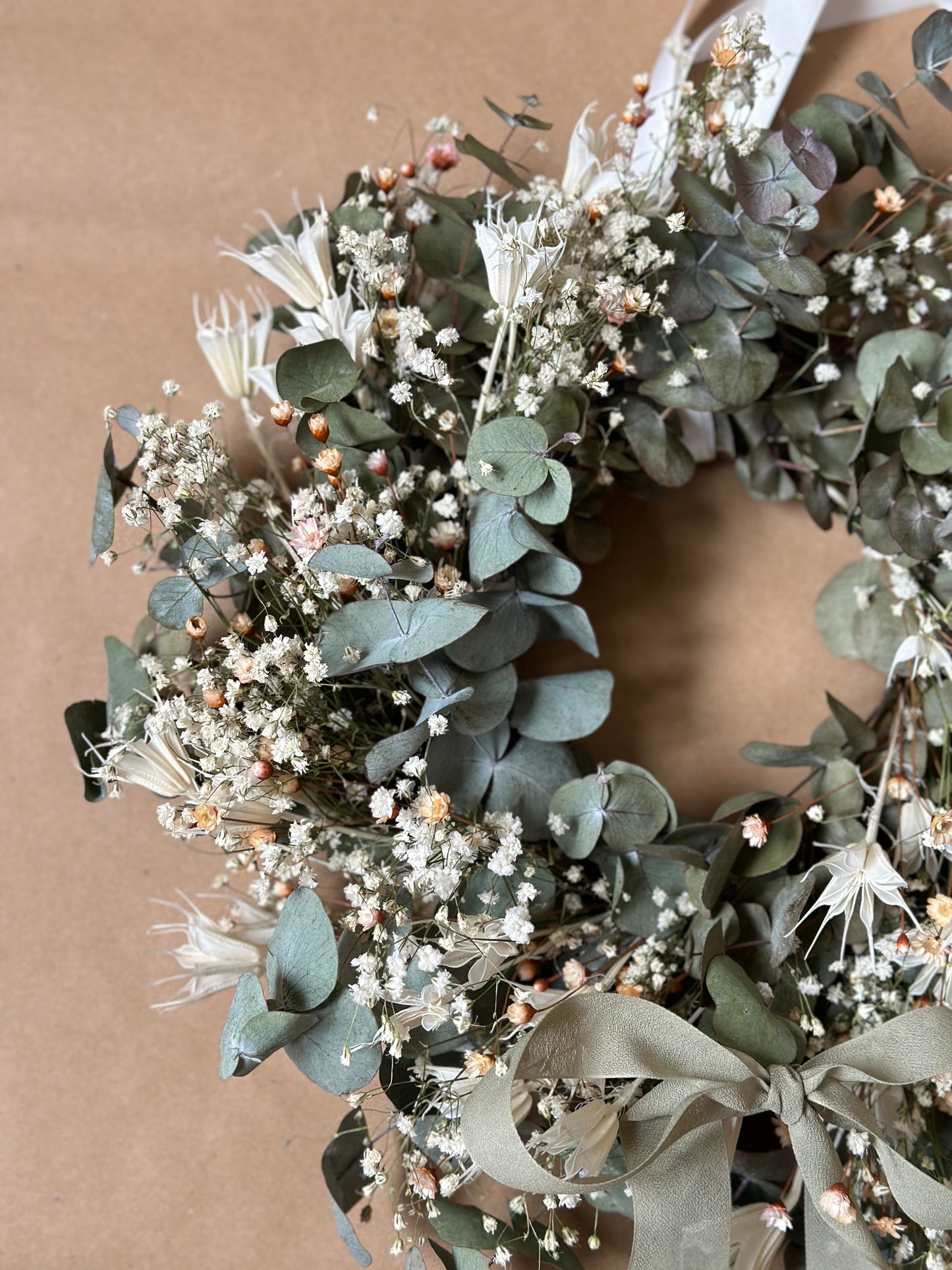 Dried Eucalyptus & Nigella Orientalis Garland