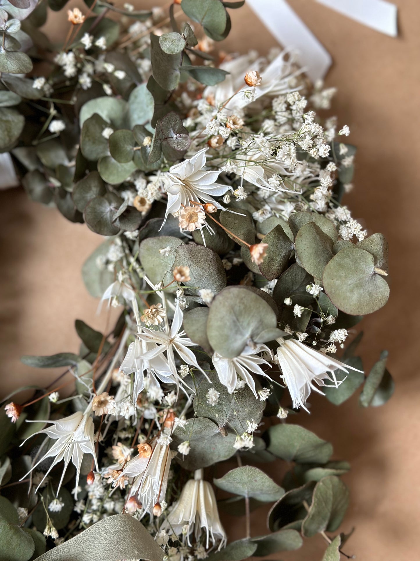 Dried Eucalyptus & Nigella Orientalis Garland