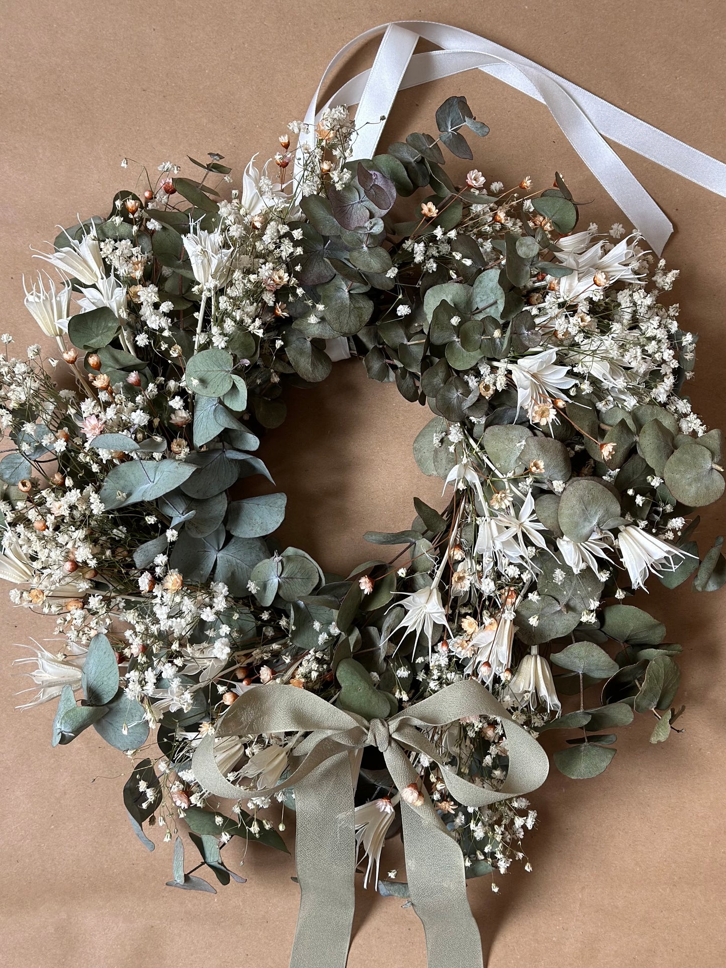 Dried Eucalyptus & Nigella Orientalis Garland