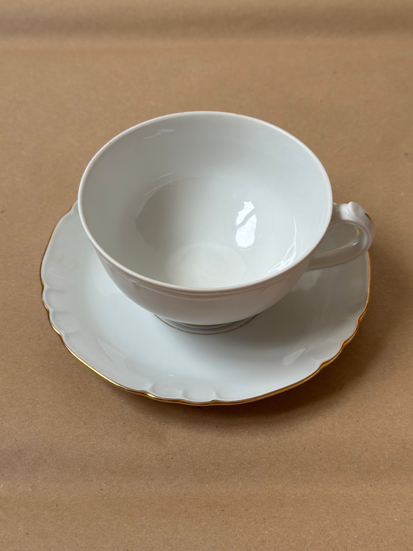 Vintage Richard Ginori Porcelain Tea Cup and Saucer