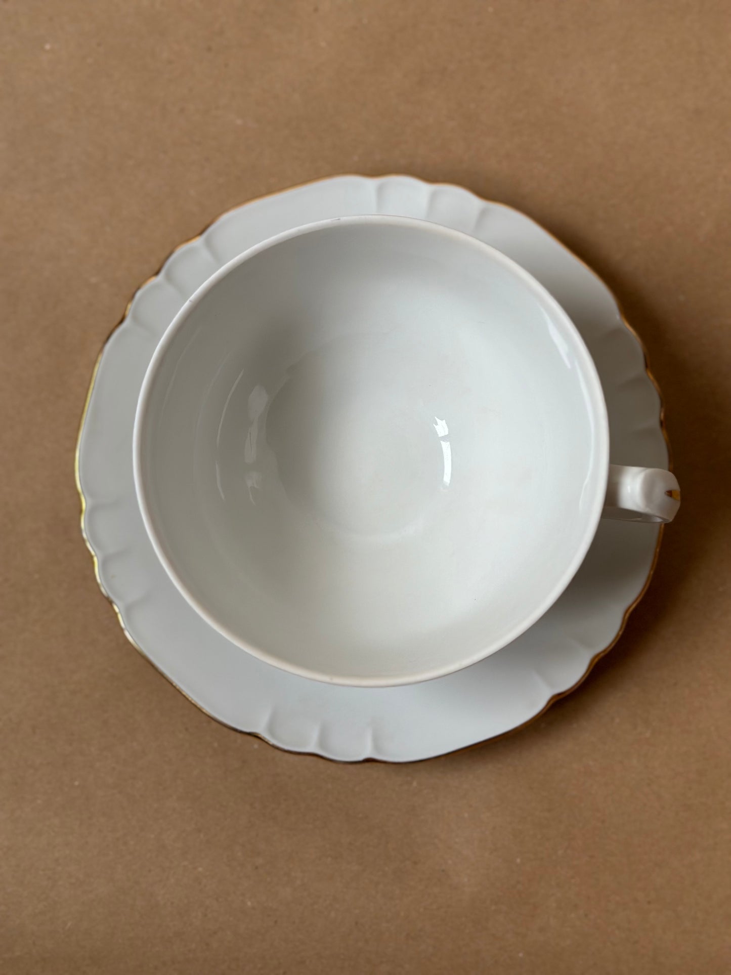 Vintage Richard Ginori Porcelain Tea Cup and Saucer