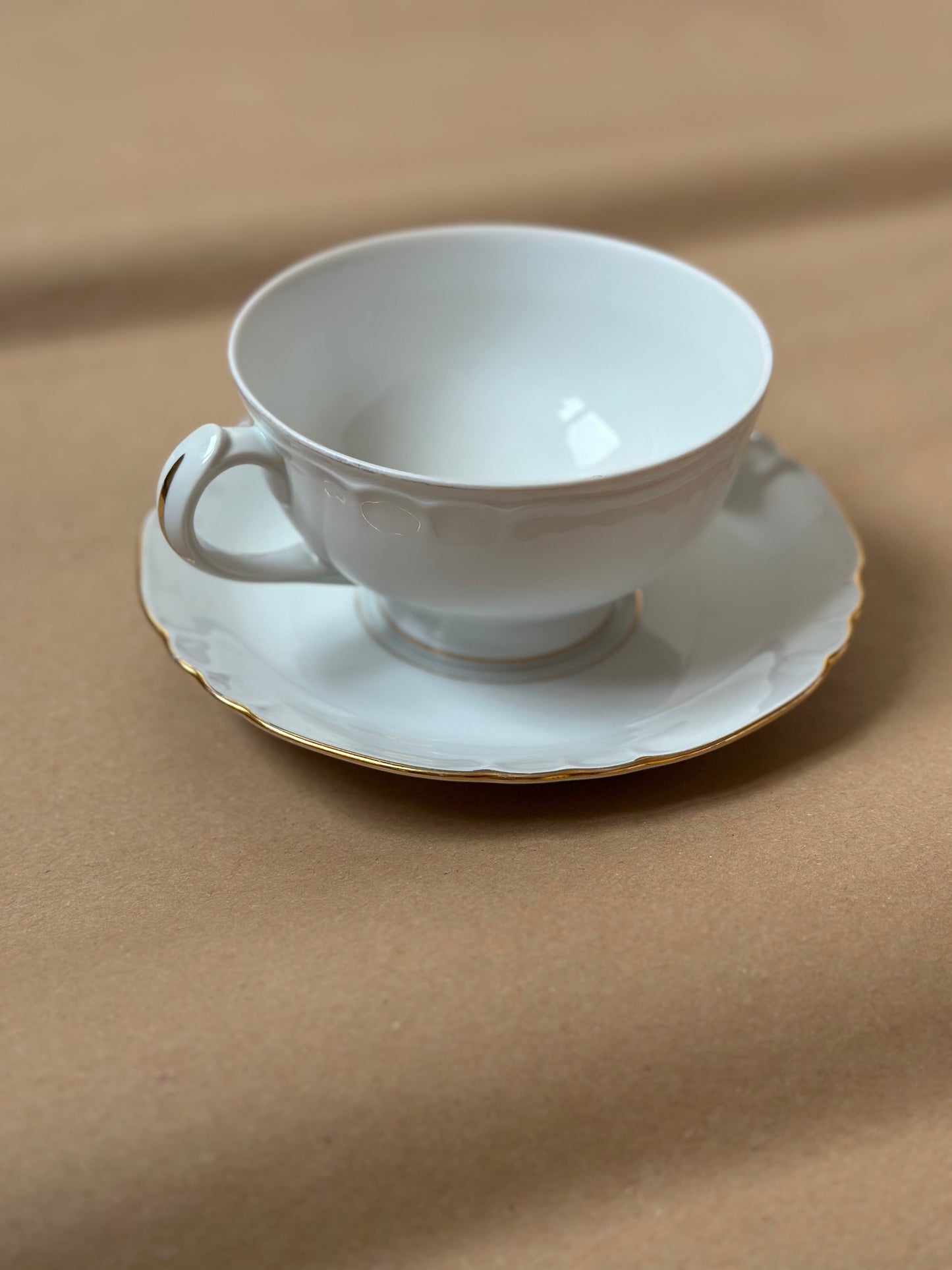 Vintage Richard Ginori Porcelain Tea Cup and Saucer