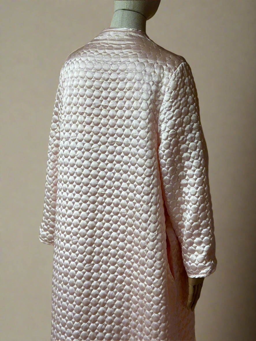 Vintage Valentino Quilted Pink Dressing Gown