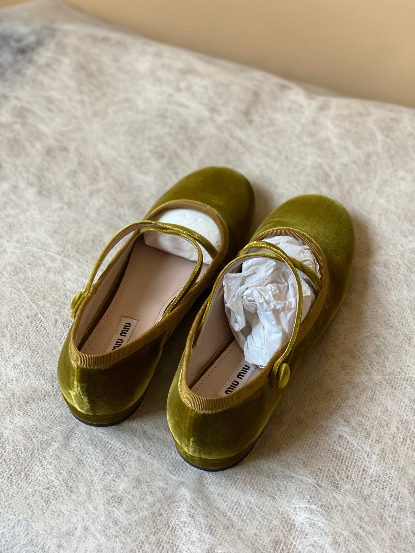 Miu Miu Velvet Flats