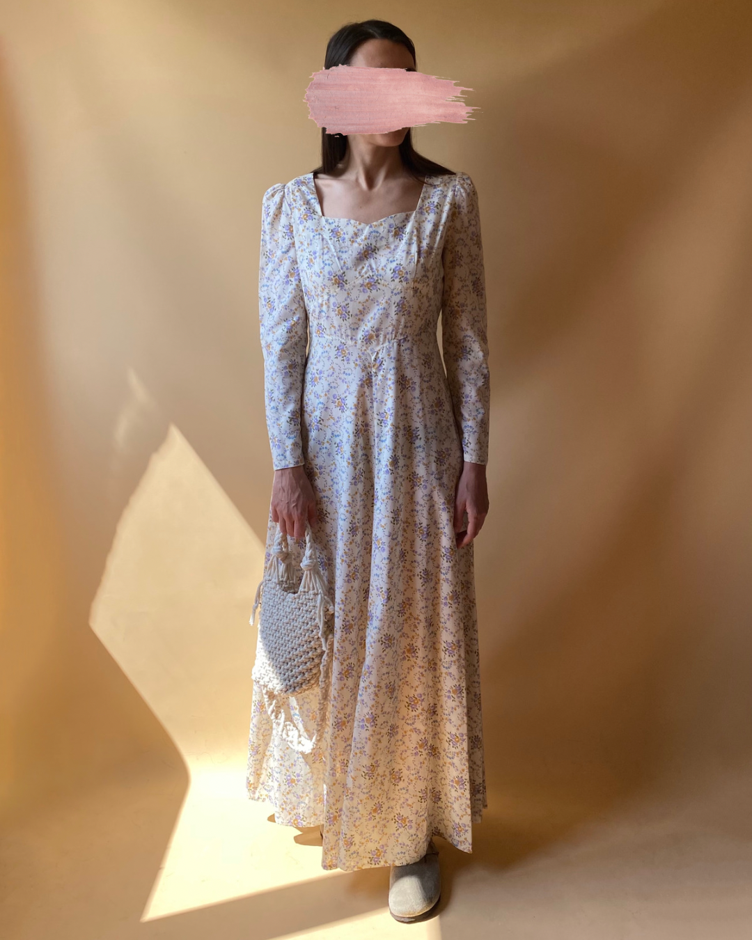 Vintage 70s Long Praire Dress