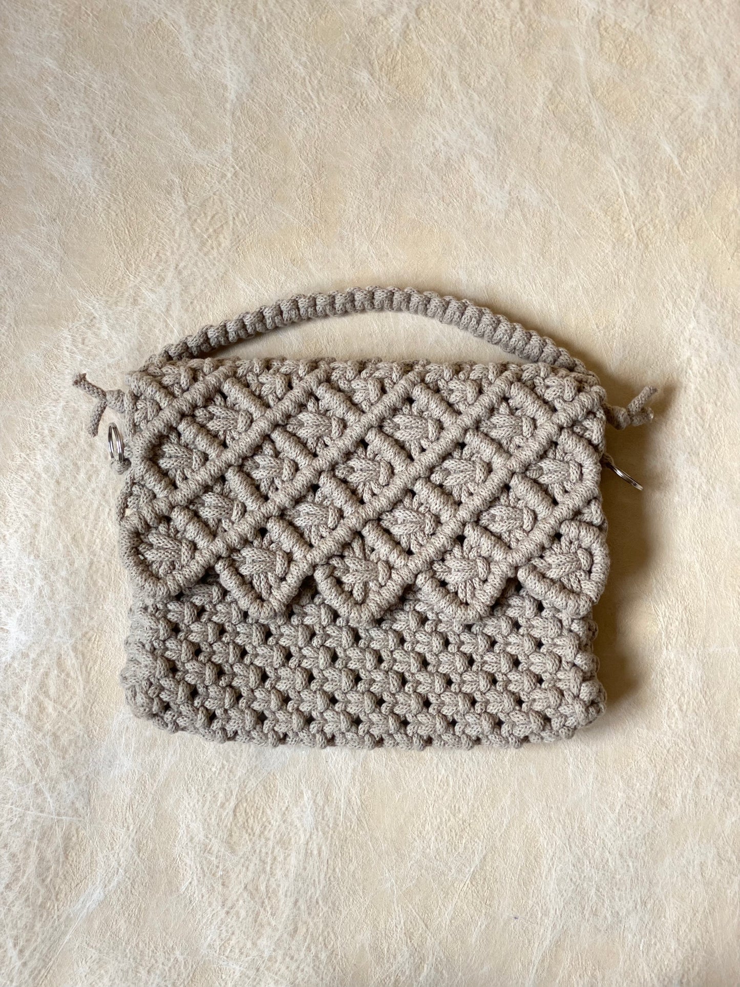 LILY - Pure Cotton Handmade Crossbody Macramè Bag