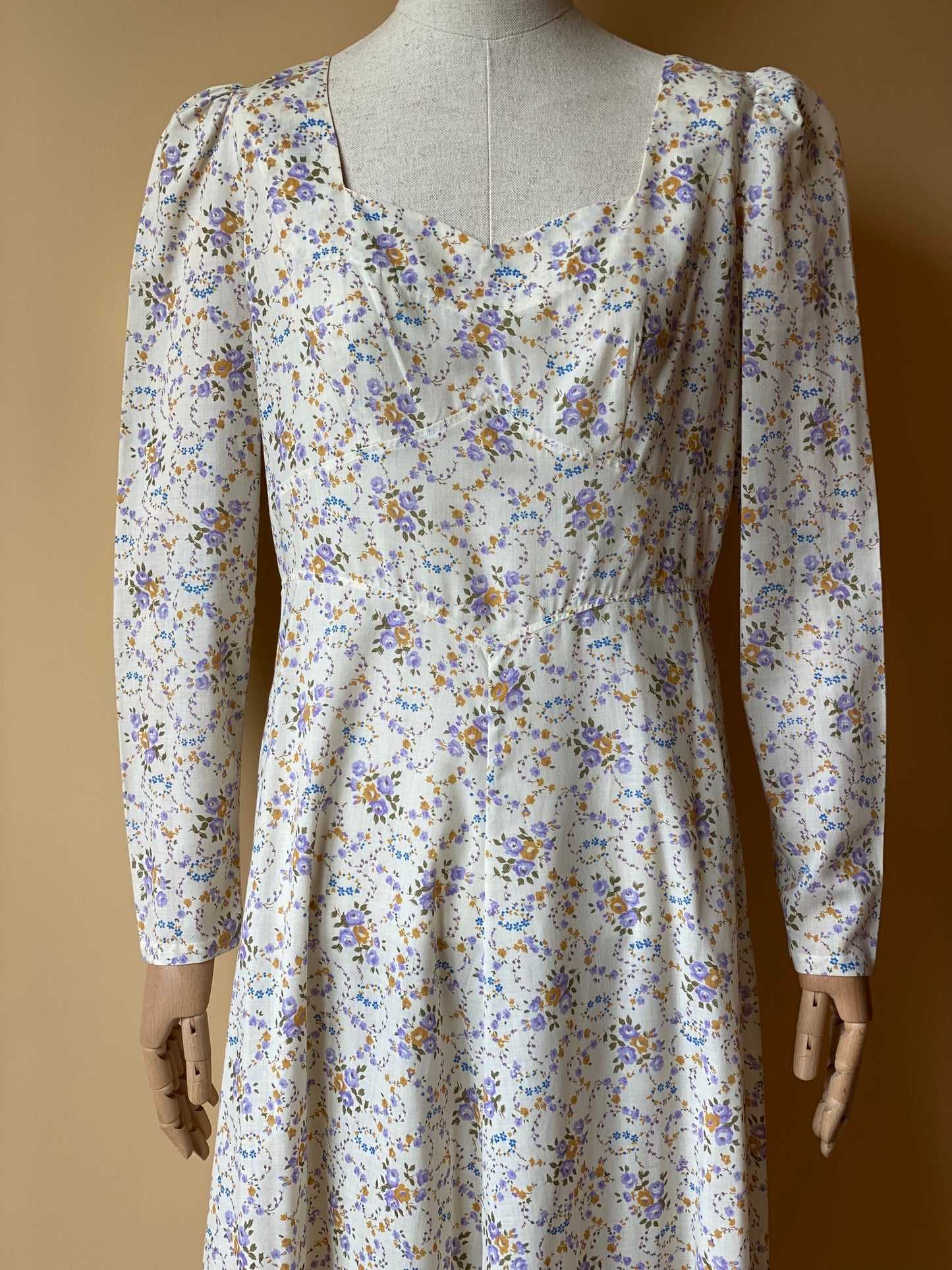 Vintage 70s Long Praire Dress