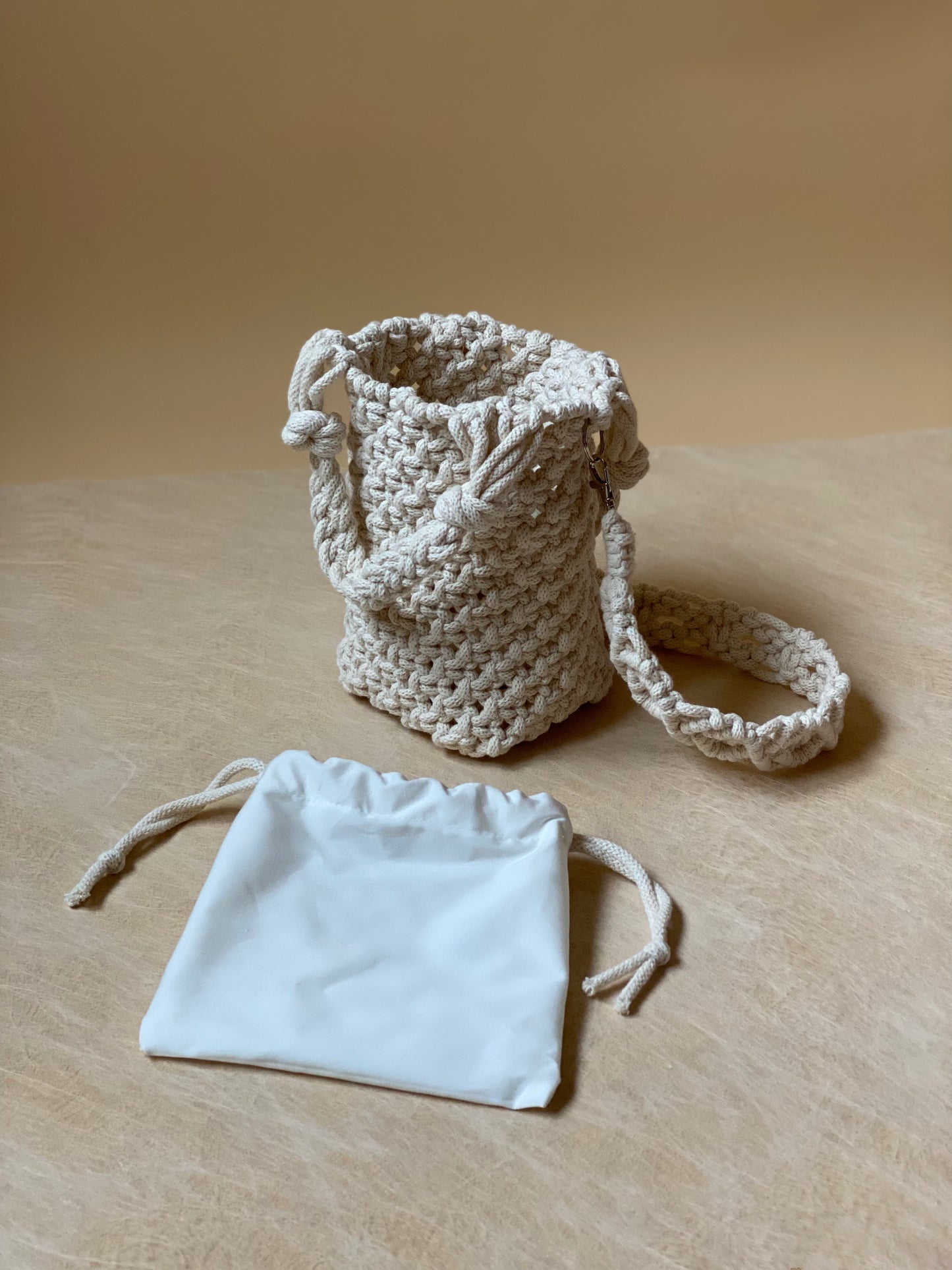 POPPY - Pure Cotton Handmade Macramè Bucket