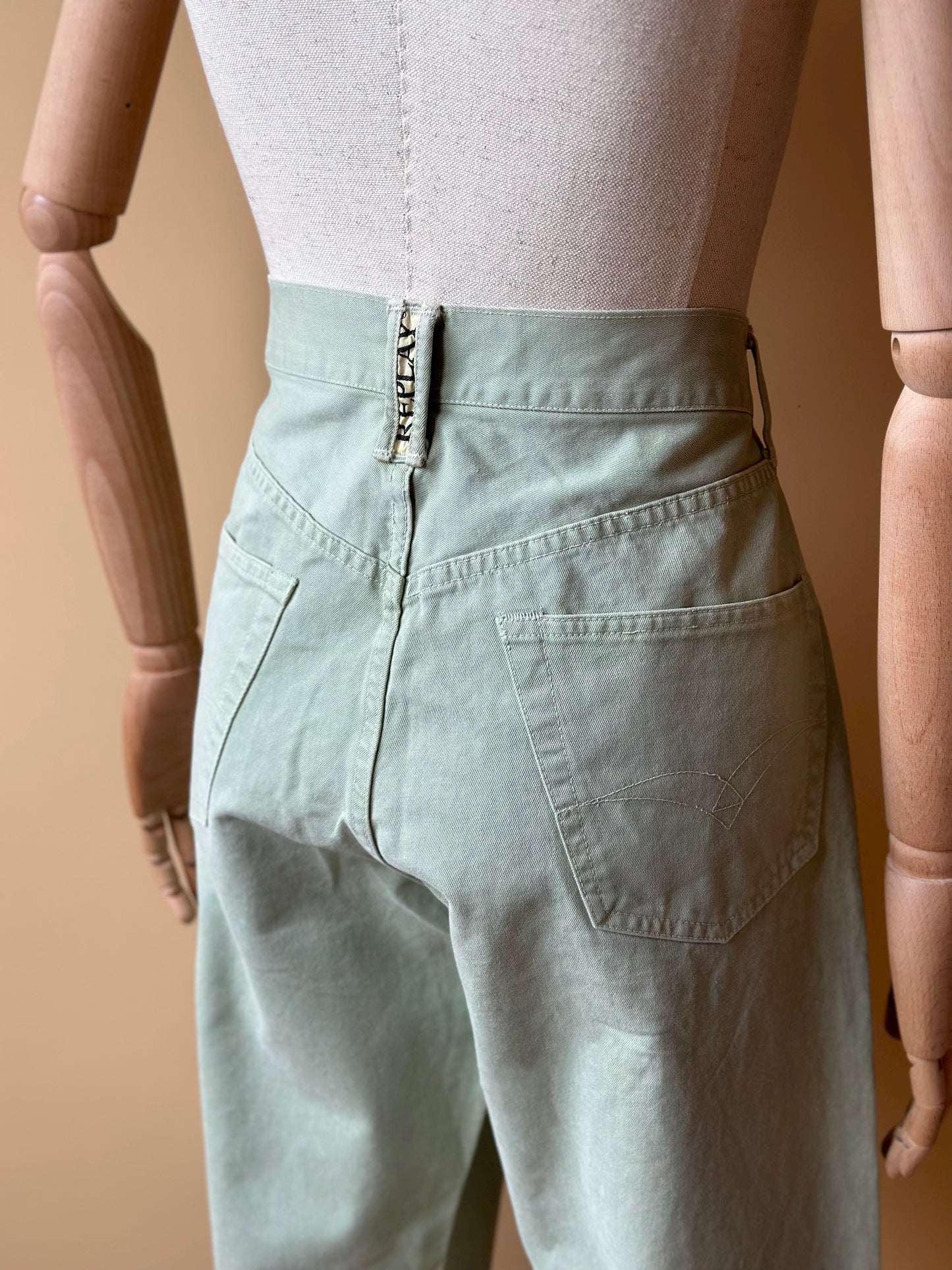 Vintage Minty Green Replay Trousers