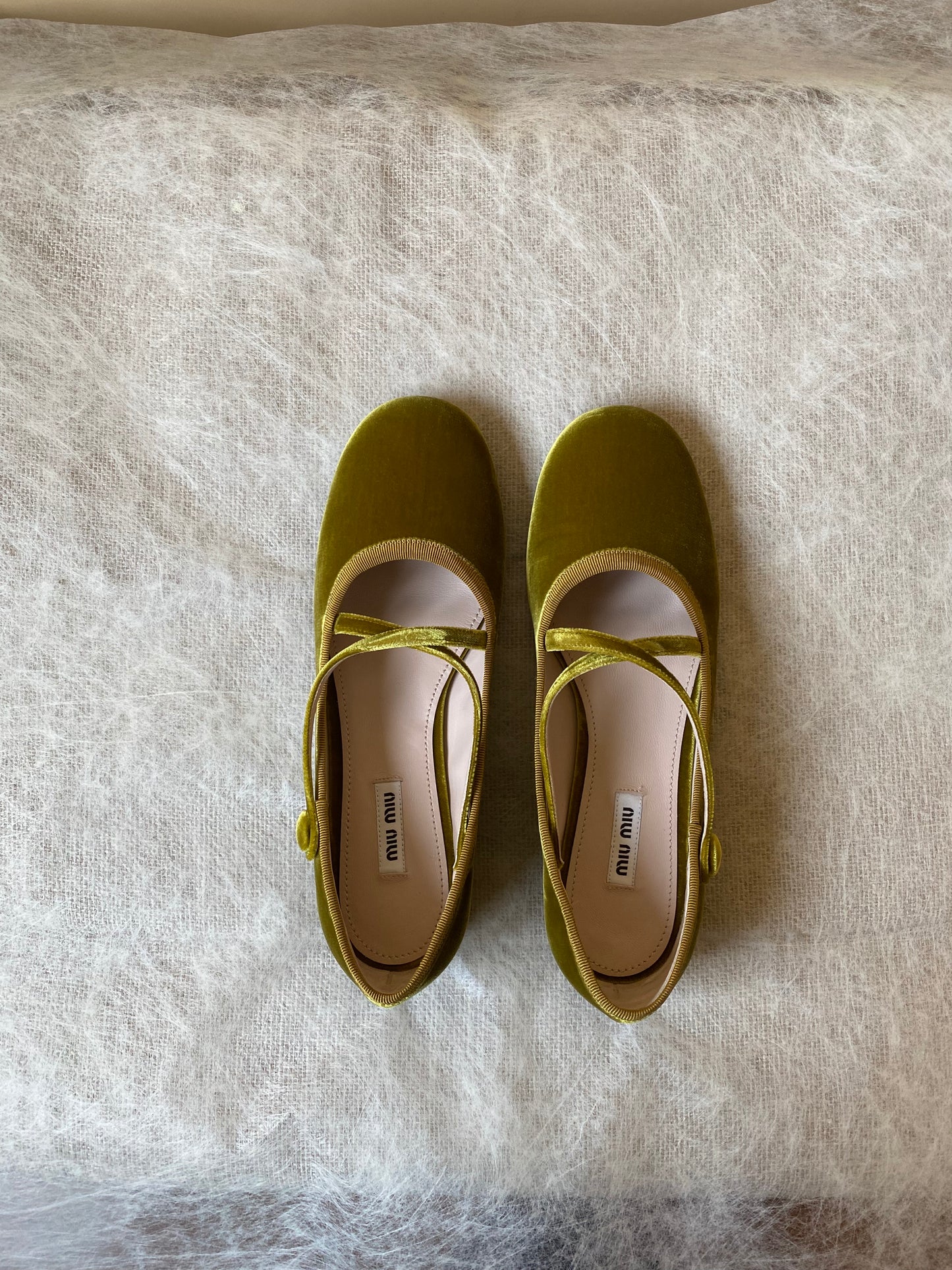 Miu Miu Velvet Flats