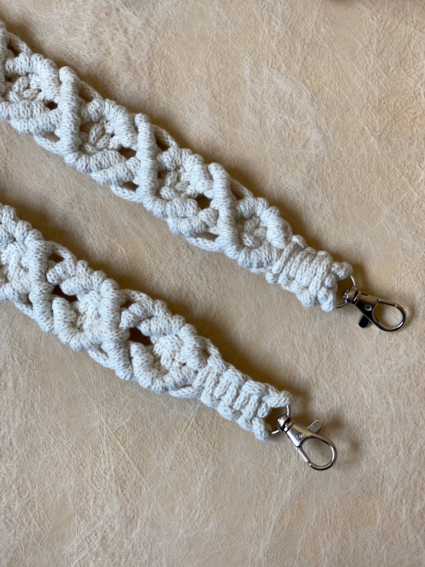 LILY - Handmade Pure Cotton Macramè Crossbody Bag