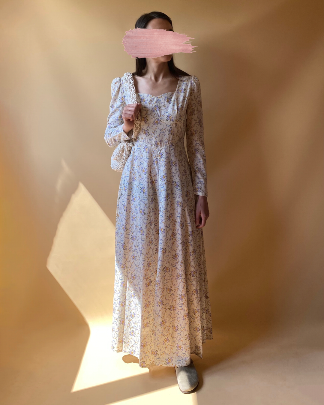Vintage 70s Long Praire Dress