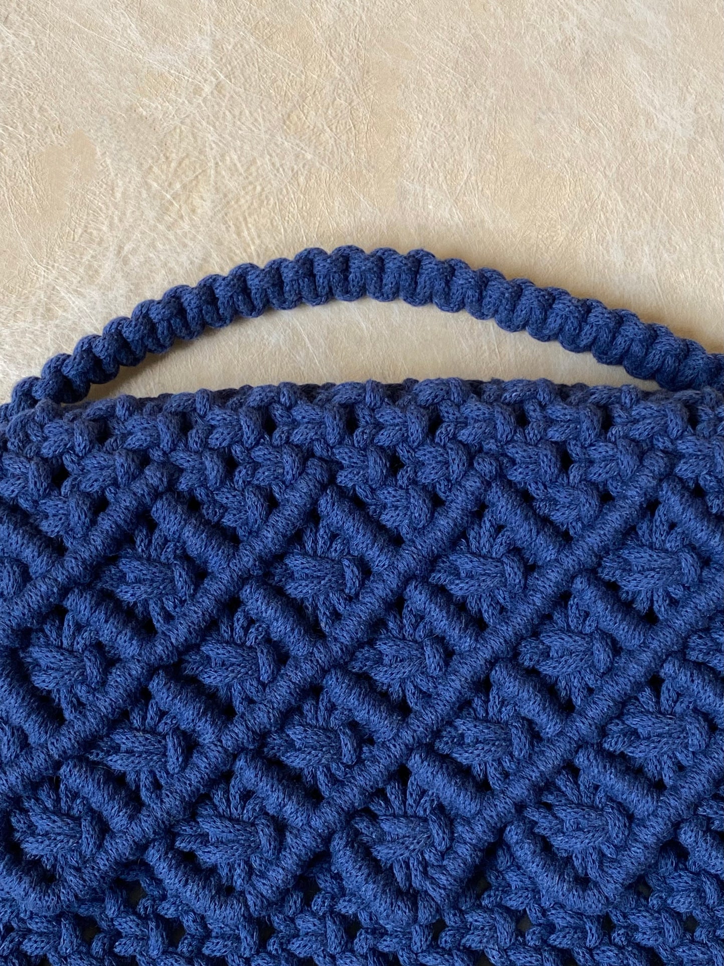 LILY - Handmade Pure Cotton Macramè Crossbody Bag
