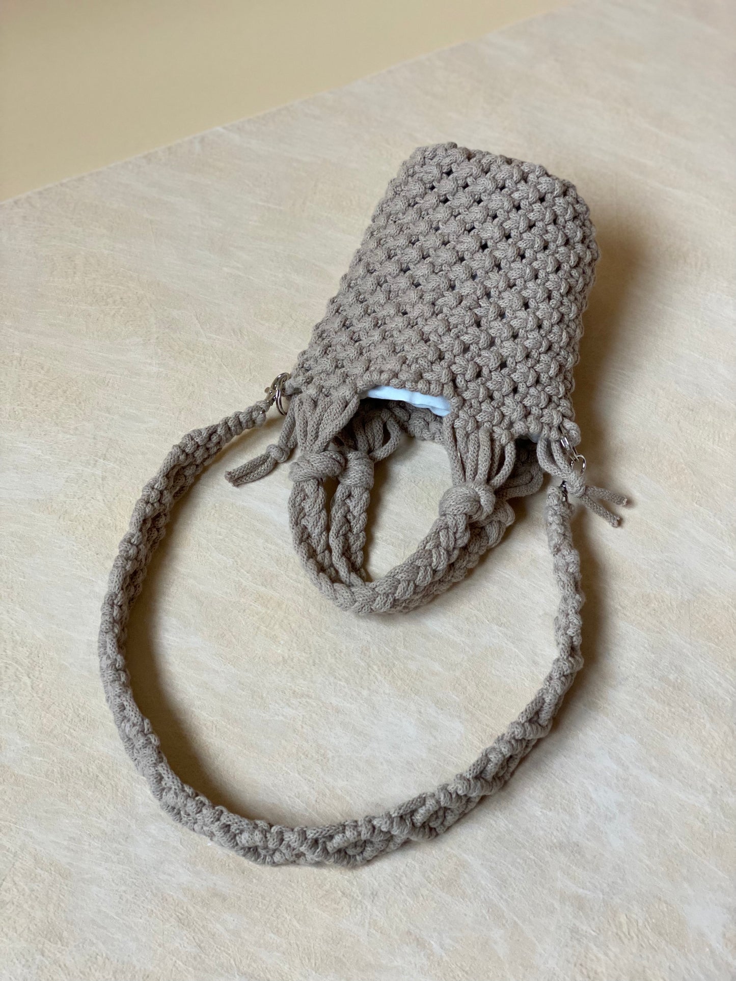 POPPY - Pure Cotton Handmade Macramè Bucket