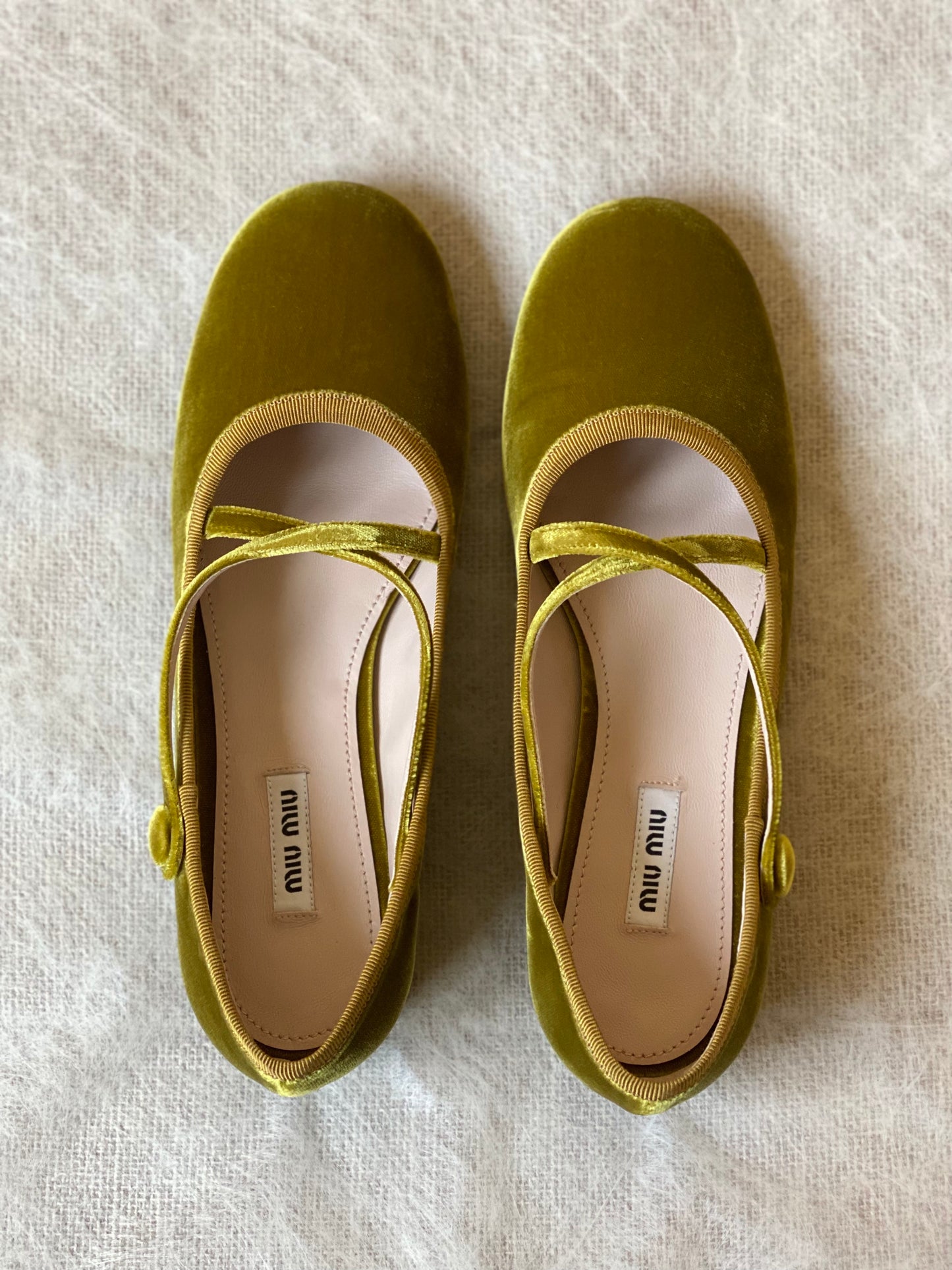 Miu Miu Velvet Flats