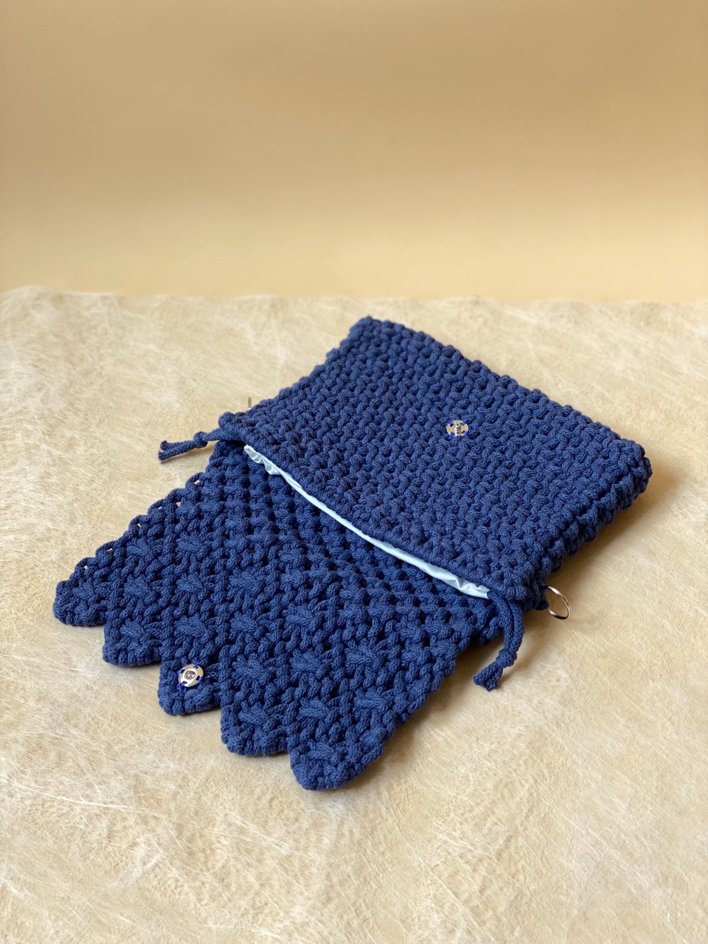 LILY - Handmade Pure Cotton Macramè Crossbody Bag