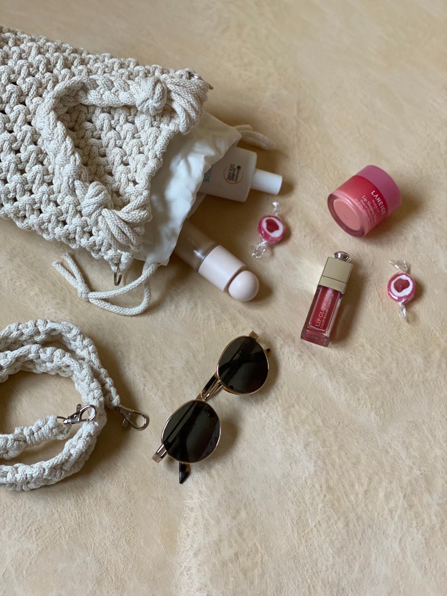 POPPY - Pure Cotton Handmade Macramè Bucket