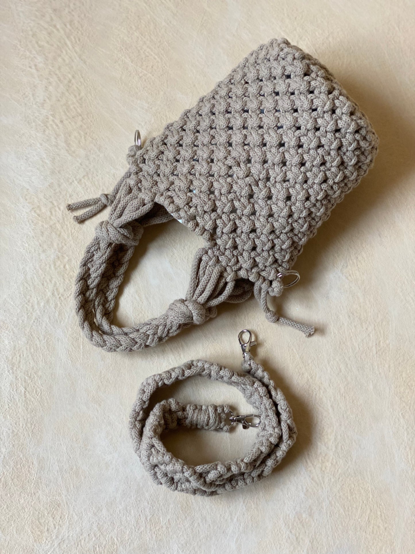 POPPY - Pure Cotton Handmade Macramè Bucket