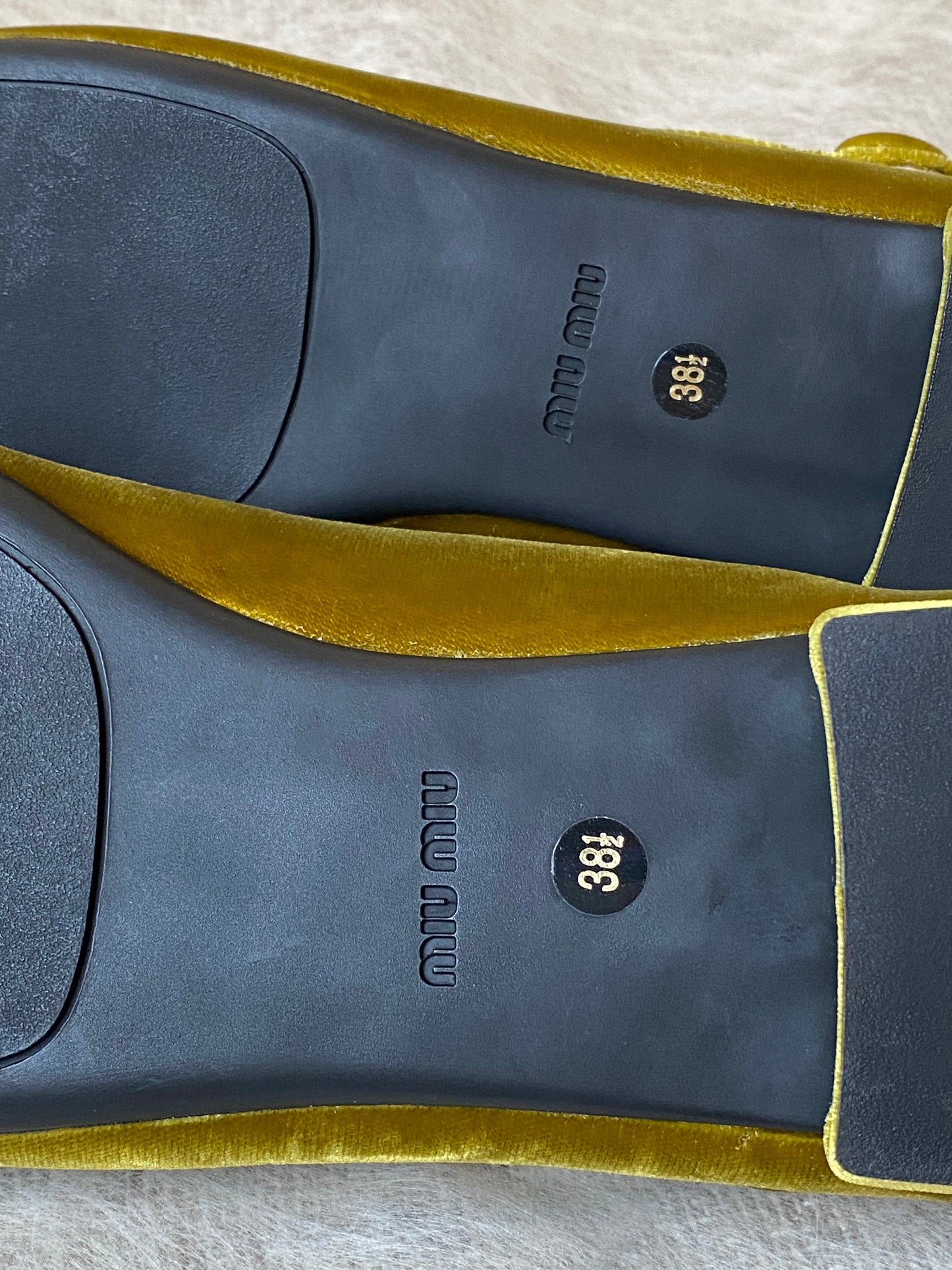 Miu Miu Velvet Flats