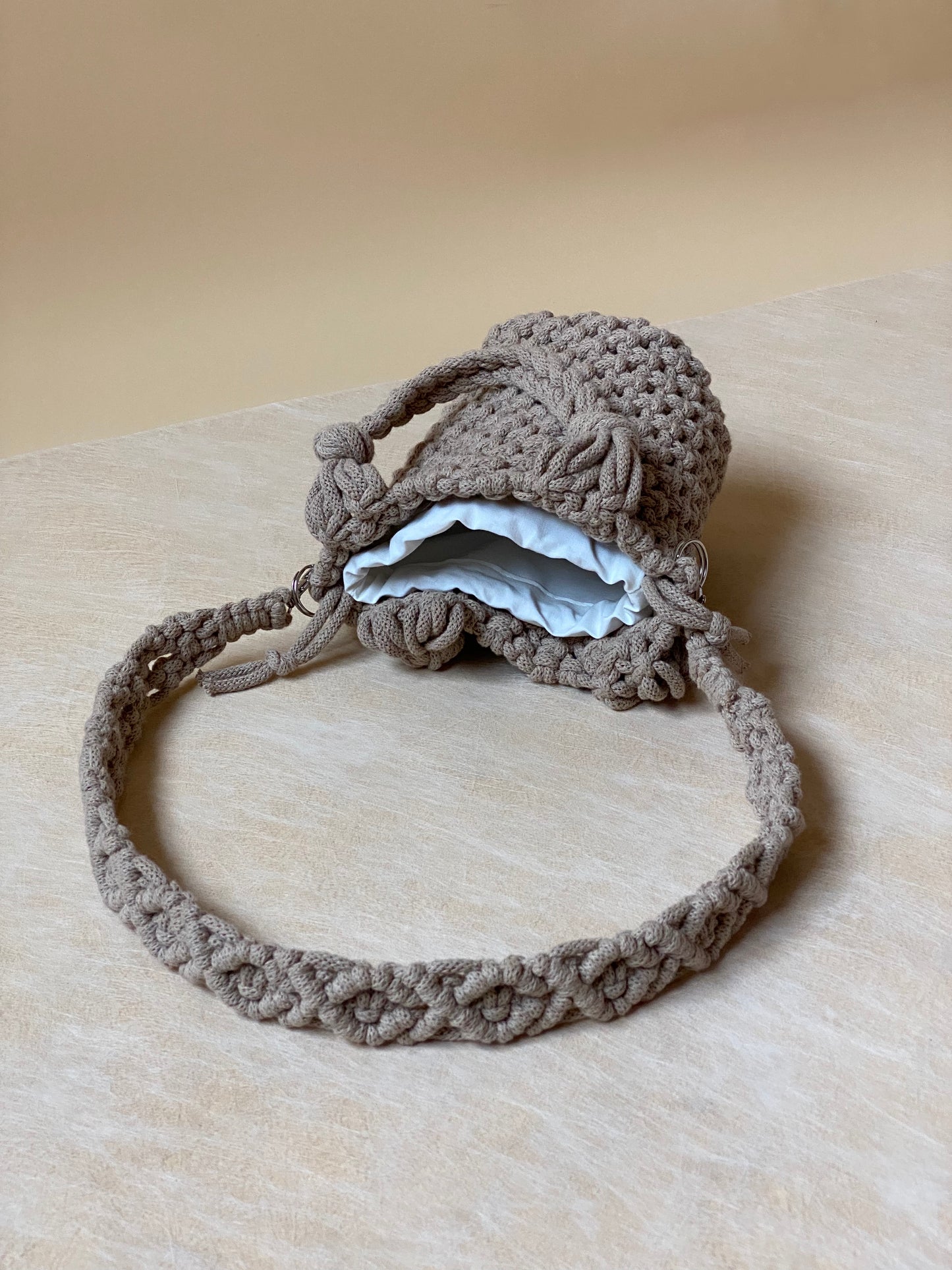 POPPY - Pure Cotton Handmade Macramè Bucket