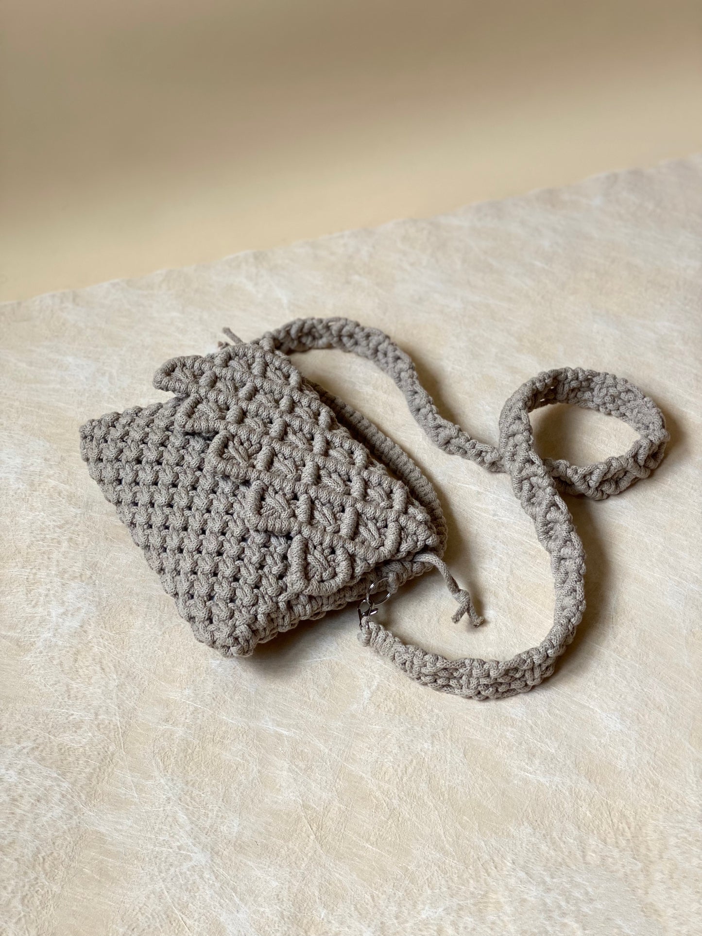 LILY - Pure Cotton Handmade Crossbody Macramè Bag