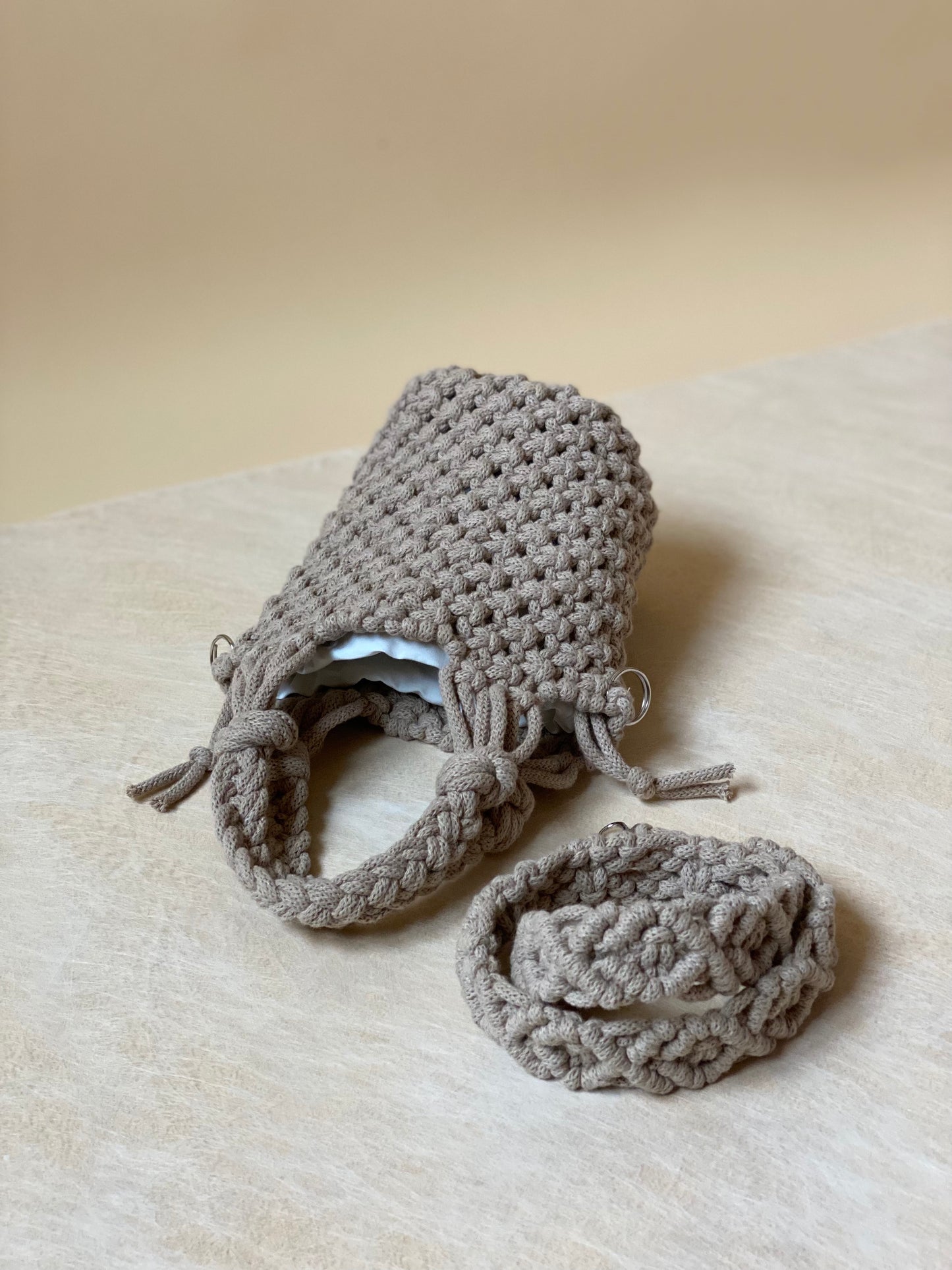 POPPY - Pure Cotton Handmade Macramè Bucket
