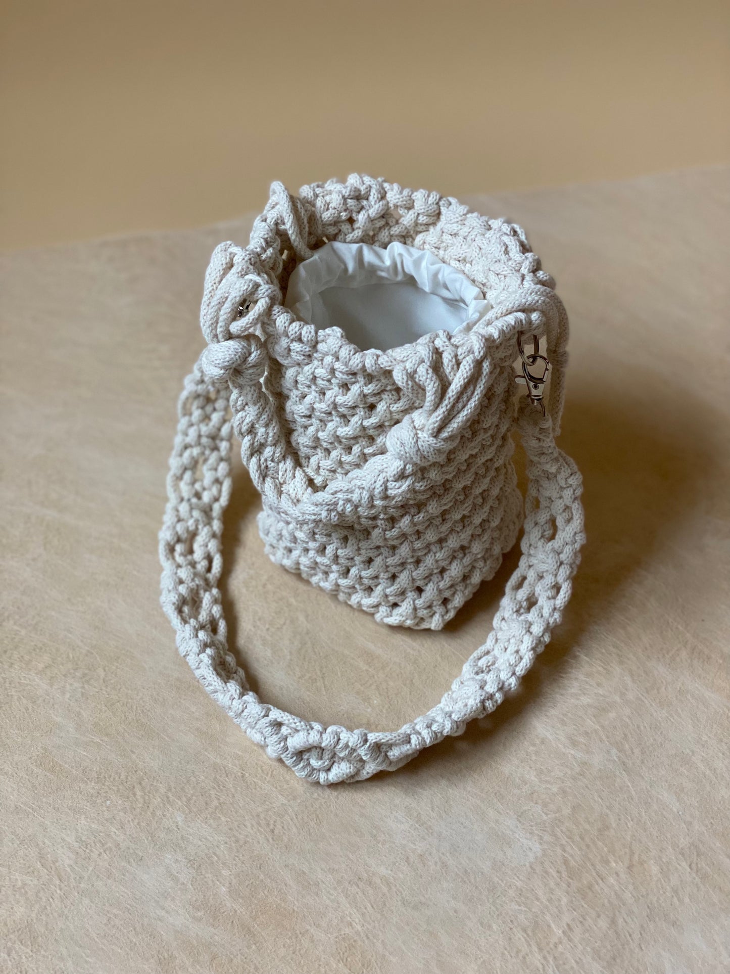 POPPY - Pure Cotton Handmade Macramè Bucket