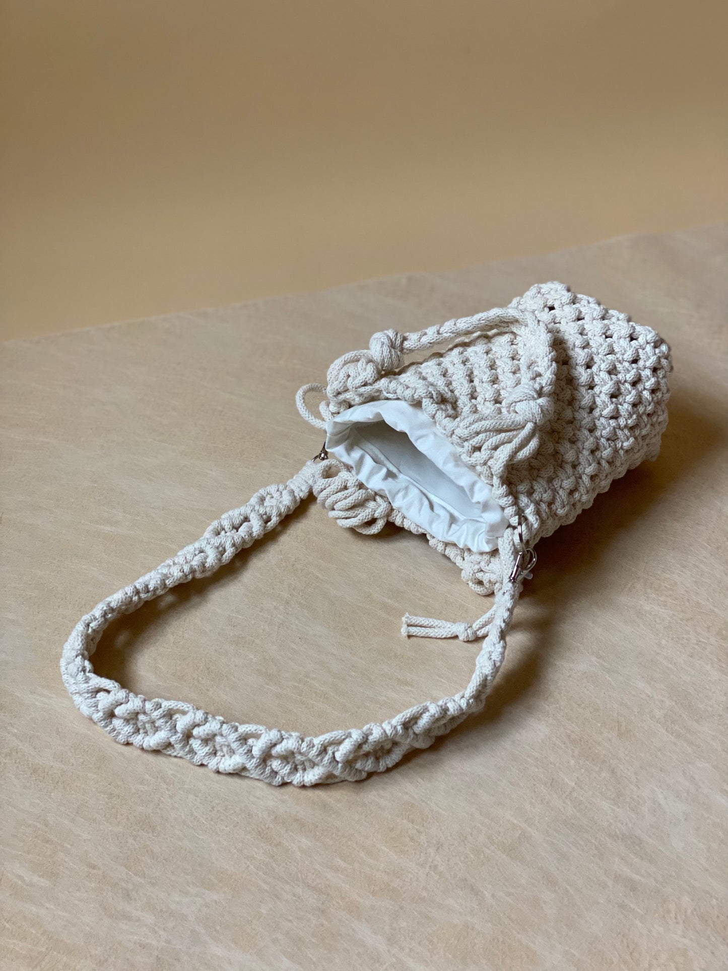 POPPY - Pure Cotton Handmade Macramè Bucket