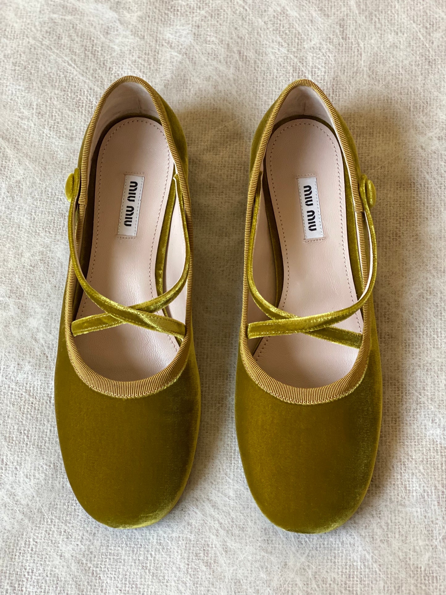 Miu Miu Velvet Flats