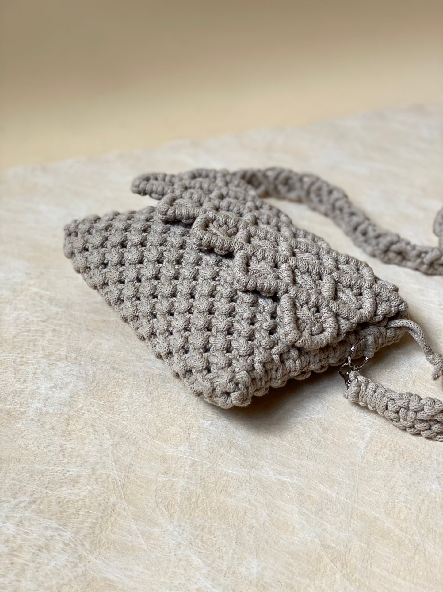 LILY - Pure Cotton Handmade Crossbody Macramè Bag