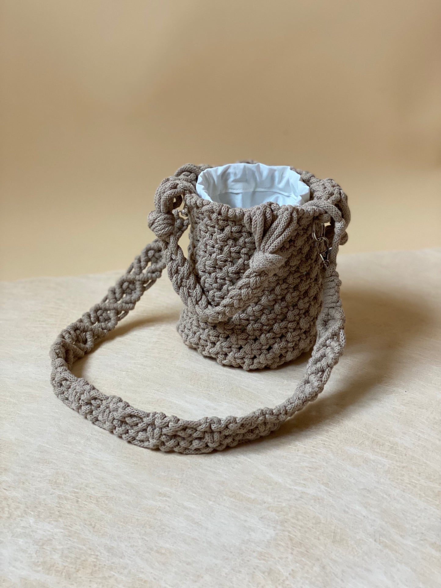 POPPY - Pure Cotton Handmade Macramè Bucket