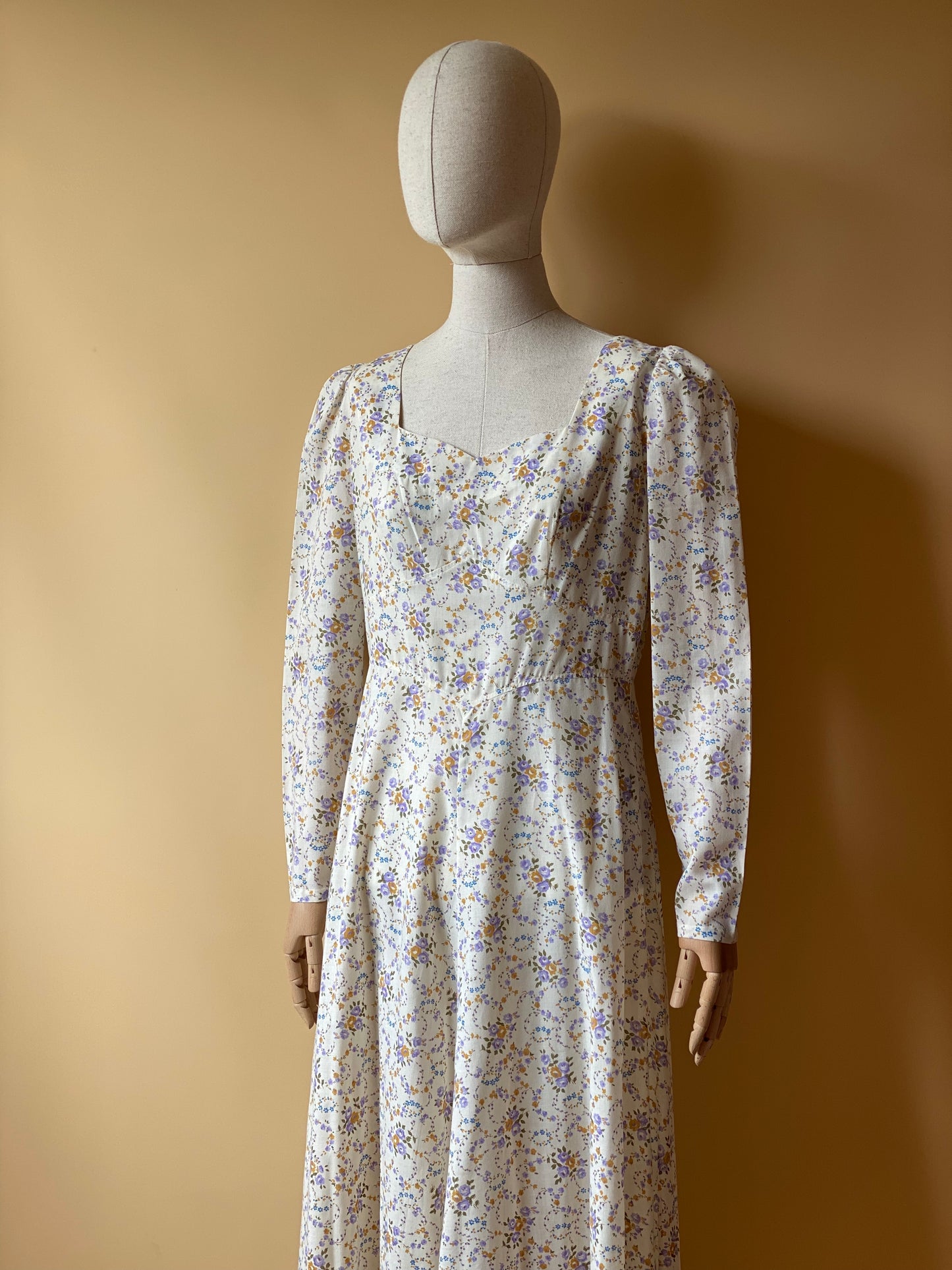 Vintage 70s Long Praire Dress