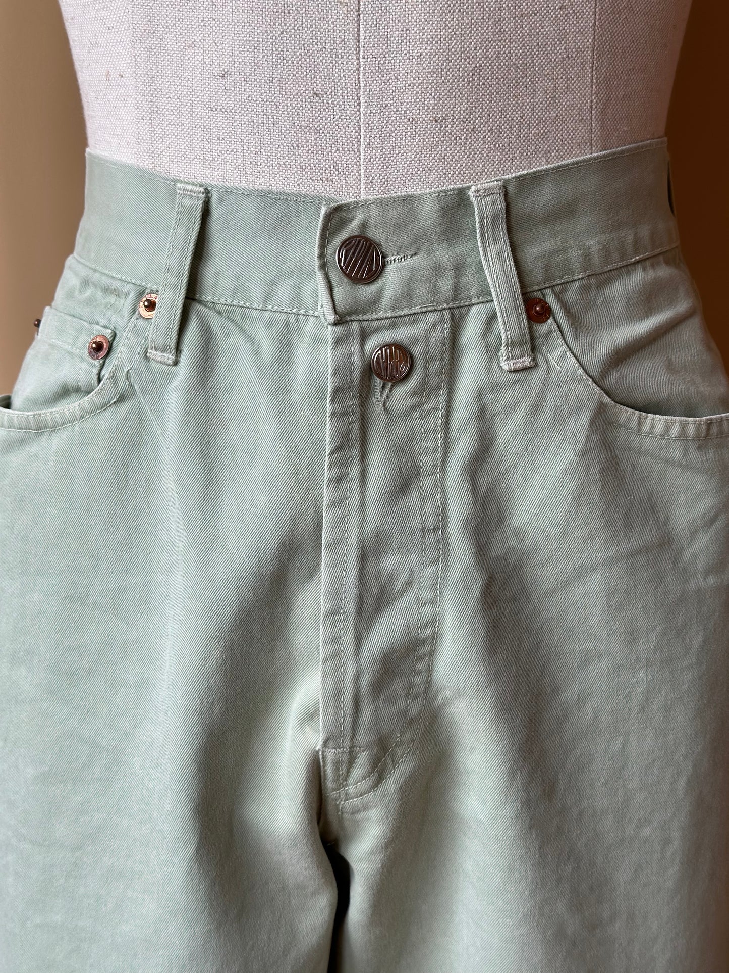 Vintage Minty Green Replay Trousers
