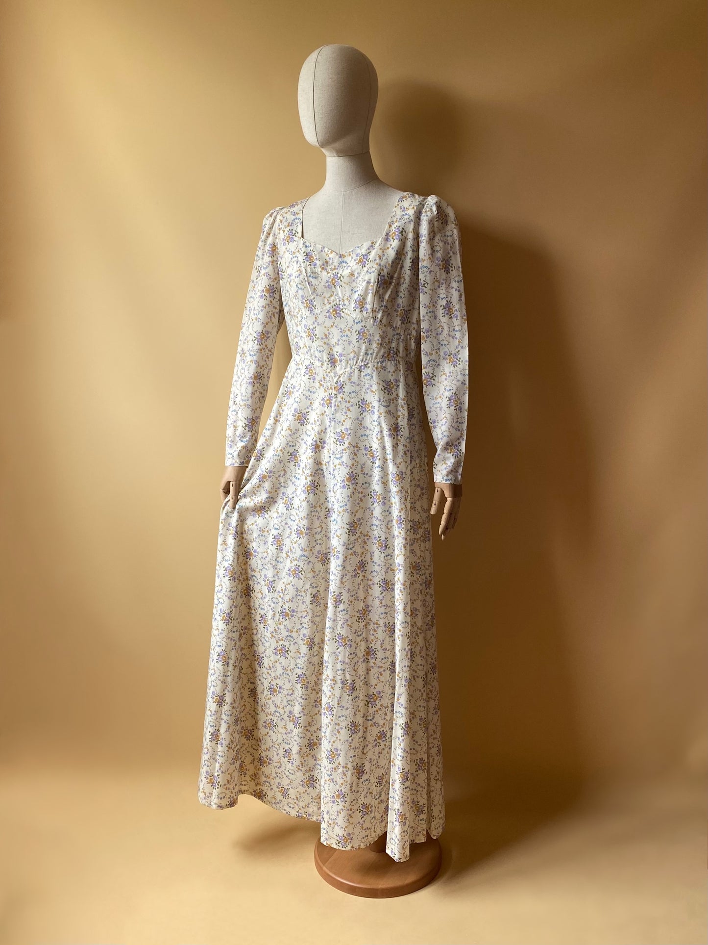Vintage 70s Long Praire Dress