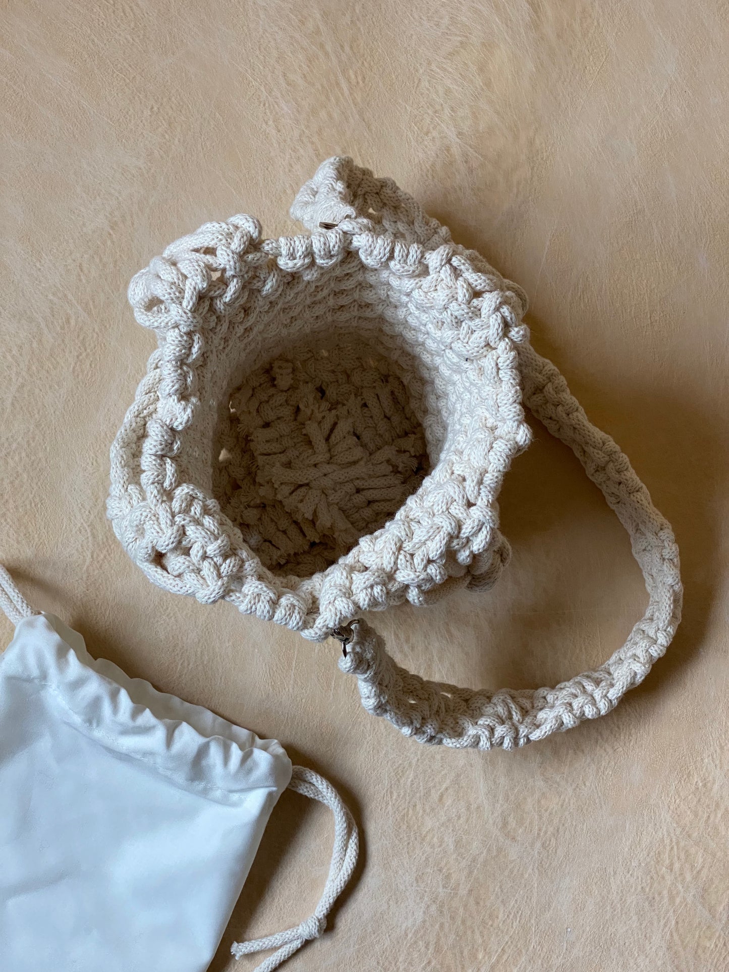 POPPY - Pure Cotton Handmade Macramè Bucket