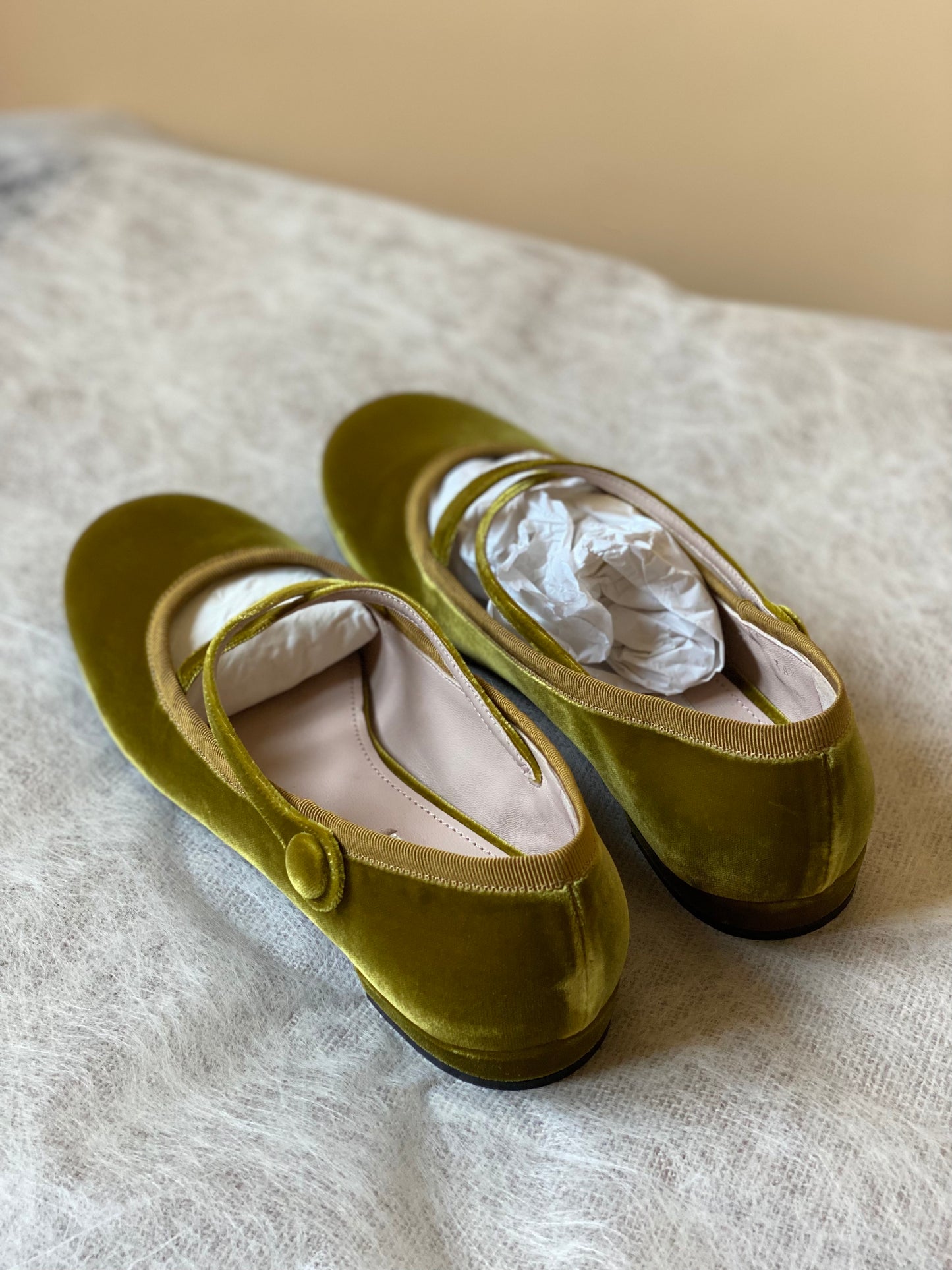 Miu Miu Velvet Flats