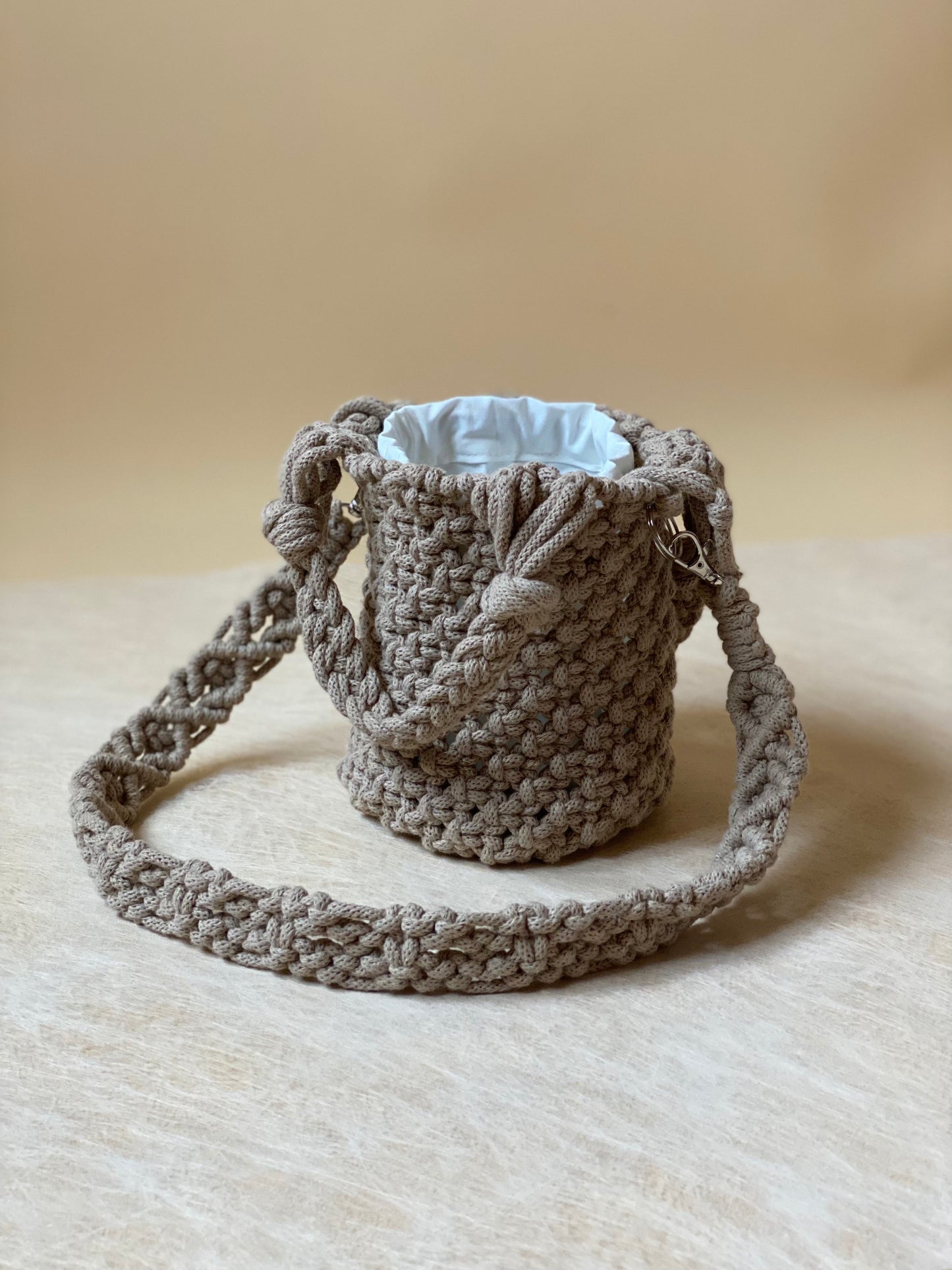 POPPY - Pure Cotton Handmade Macramè Bucket