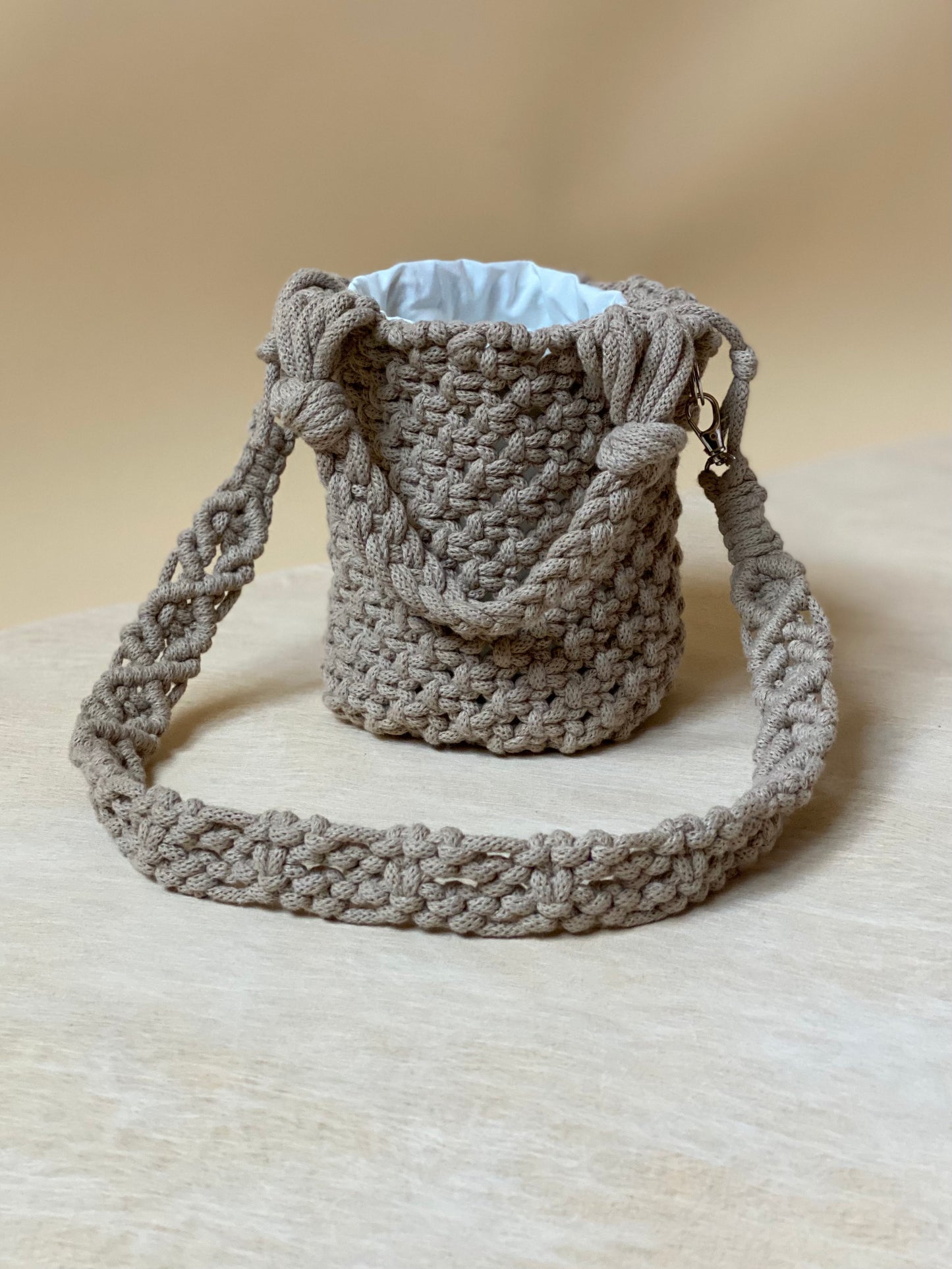 POPPY - Pure Cotton Handmade Macramè Bucket
