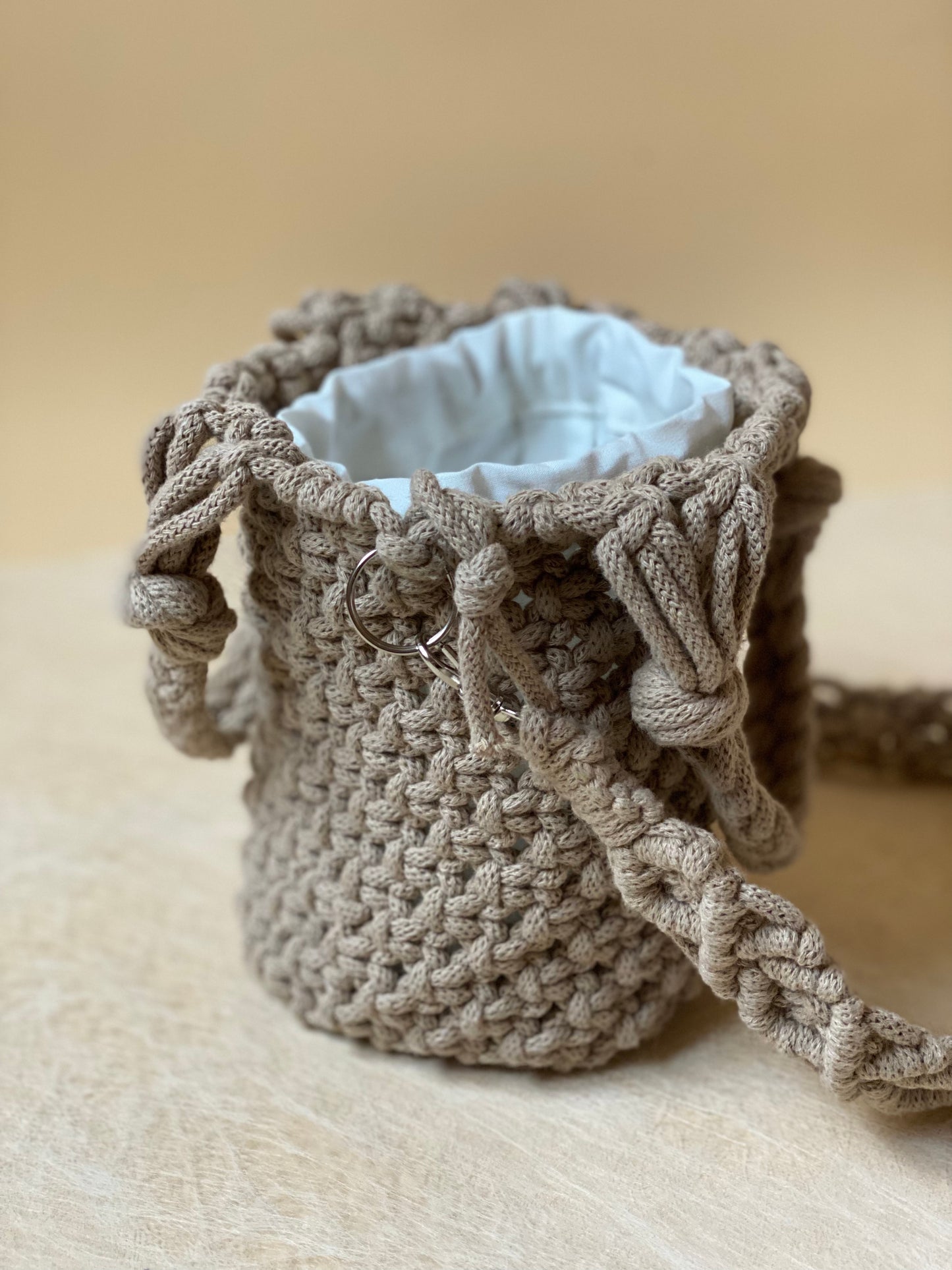 POPPY - Pure Cotton Handmade Macramè Bucket