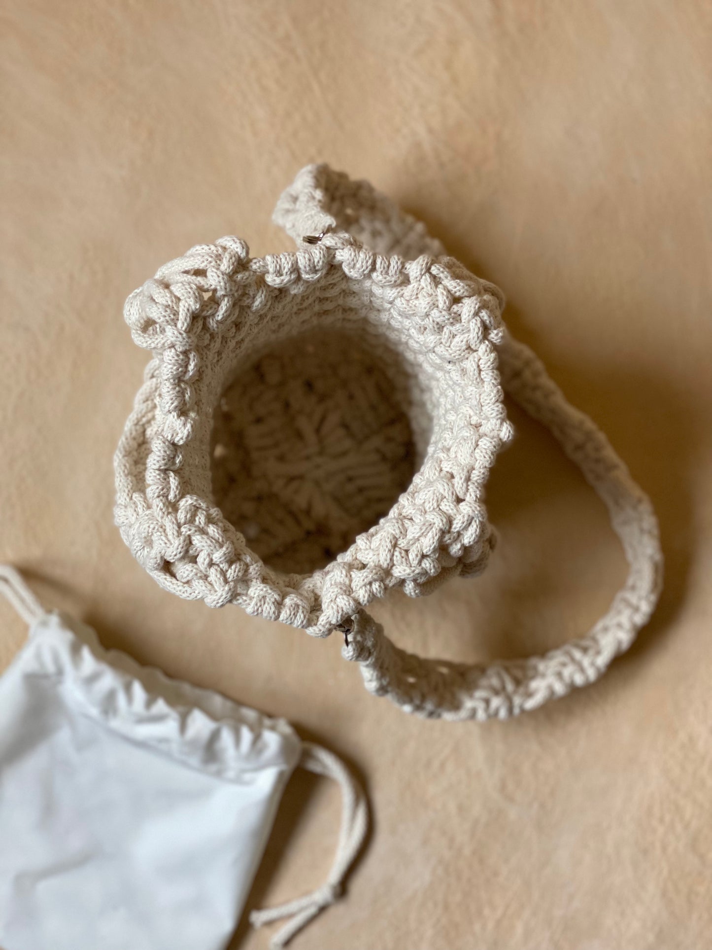 POPPY - Pure Cotton Handmade Macramè Bucket