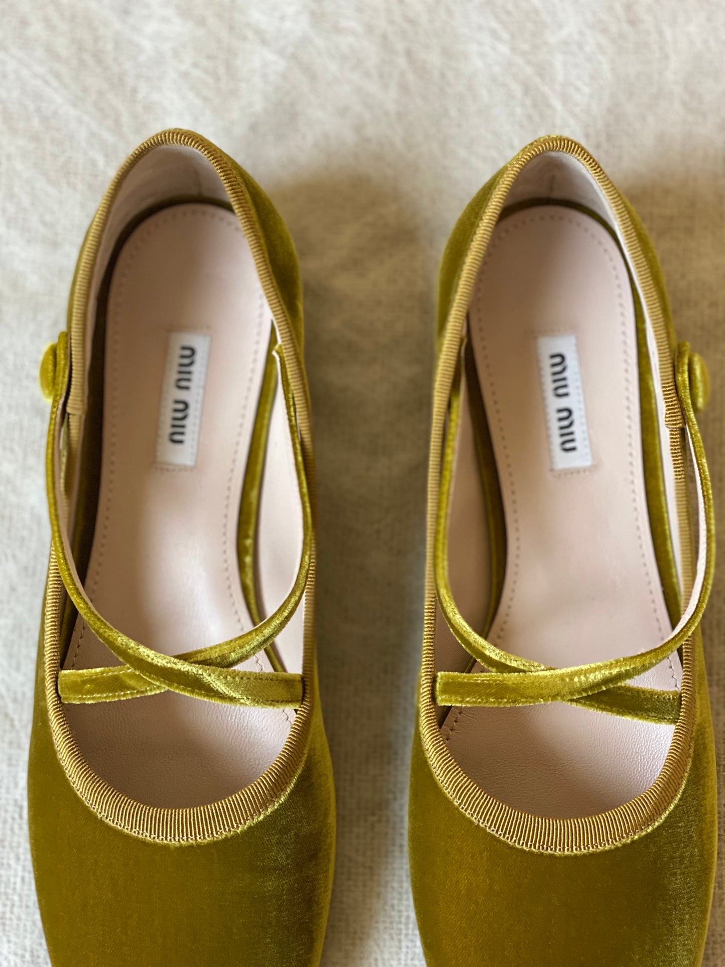 Miu Miu Velvet Flats